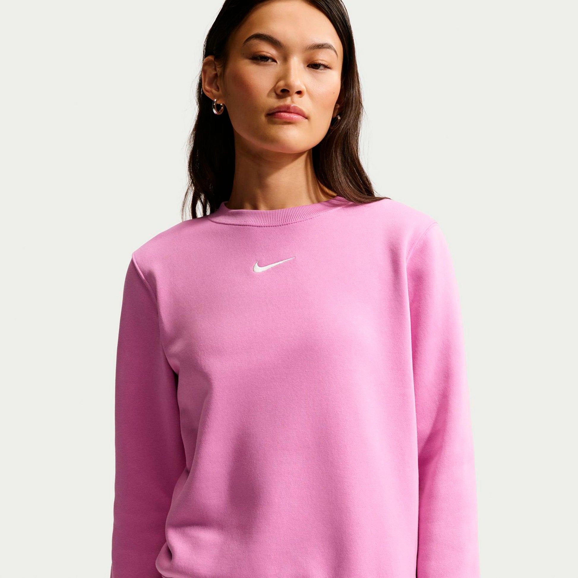Nike Phoenix Fleece Crew Mikina Dámy-šeříková