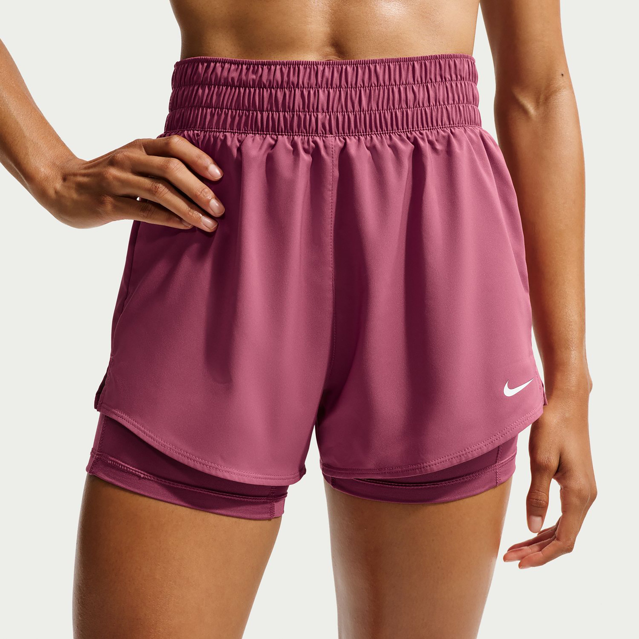 Nike Dri-Fit One High Rise 2in1 3in Šortky Dámy - fialová