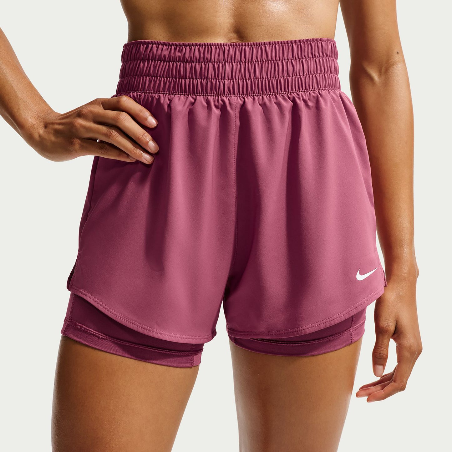 Nike Dri-Fit One High Rise 2in1 3in Šortky Dámy - fialová