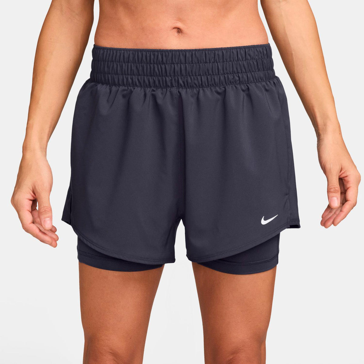 Nike Dri-Fit One High Rise 2in1 3in Šortky Dámy - tmavě šedá