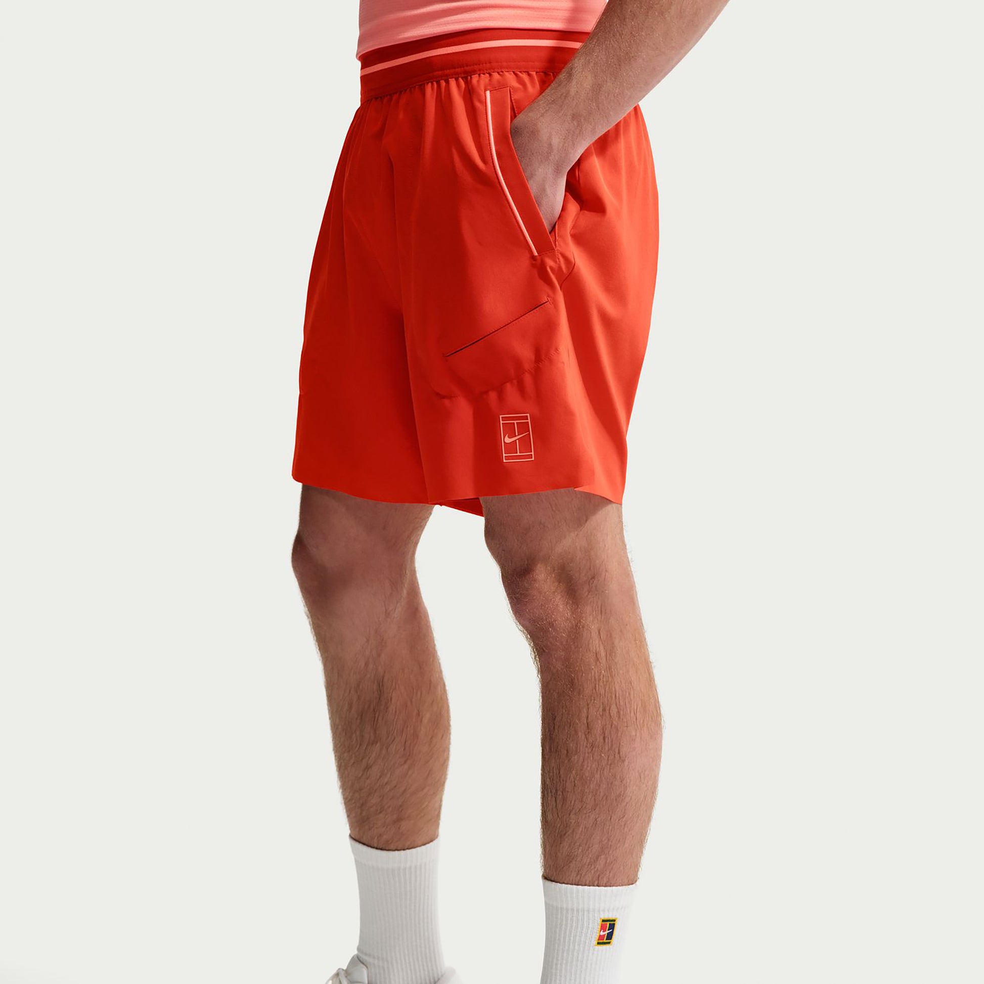 Nike Court Dri-FIT Advantage 6in Šortky Muži - korálová