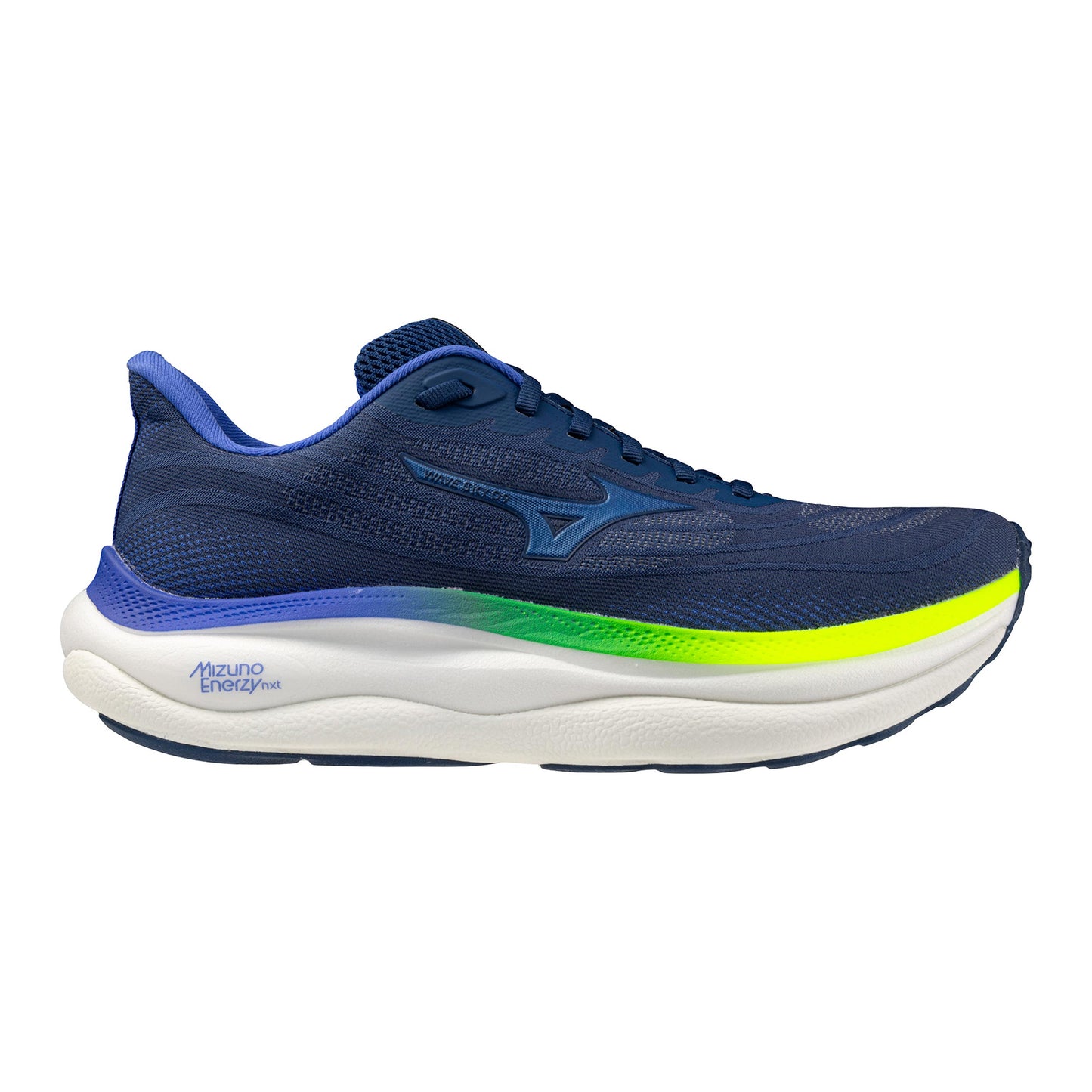 Mizuno Wave Sky 9  Neutrální obuv Muži - tmavě modrá, neonově žlutá