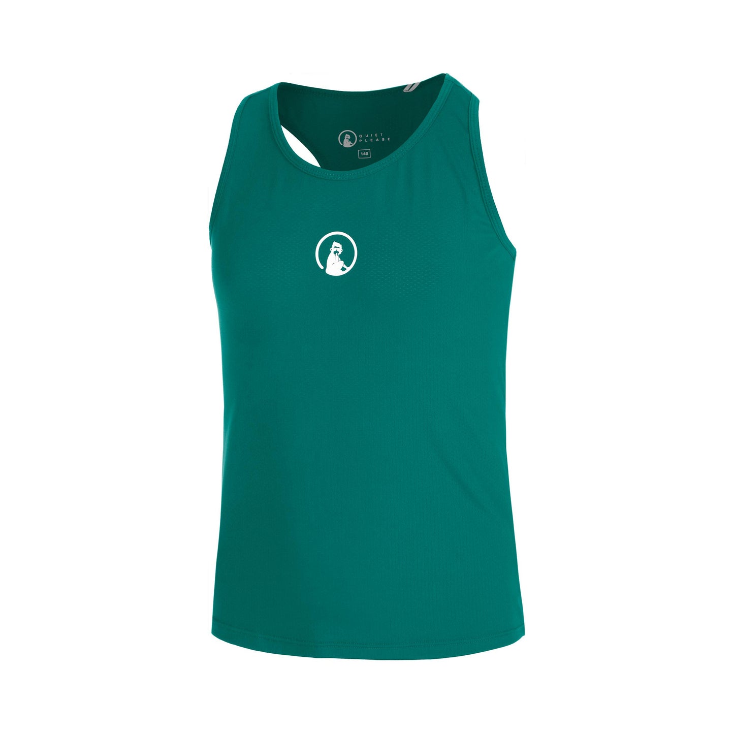 Quiet Please Racerback Sportovní tílko Dívky-zelená