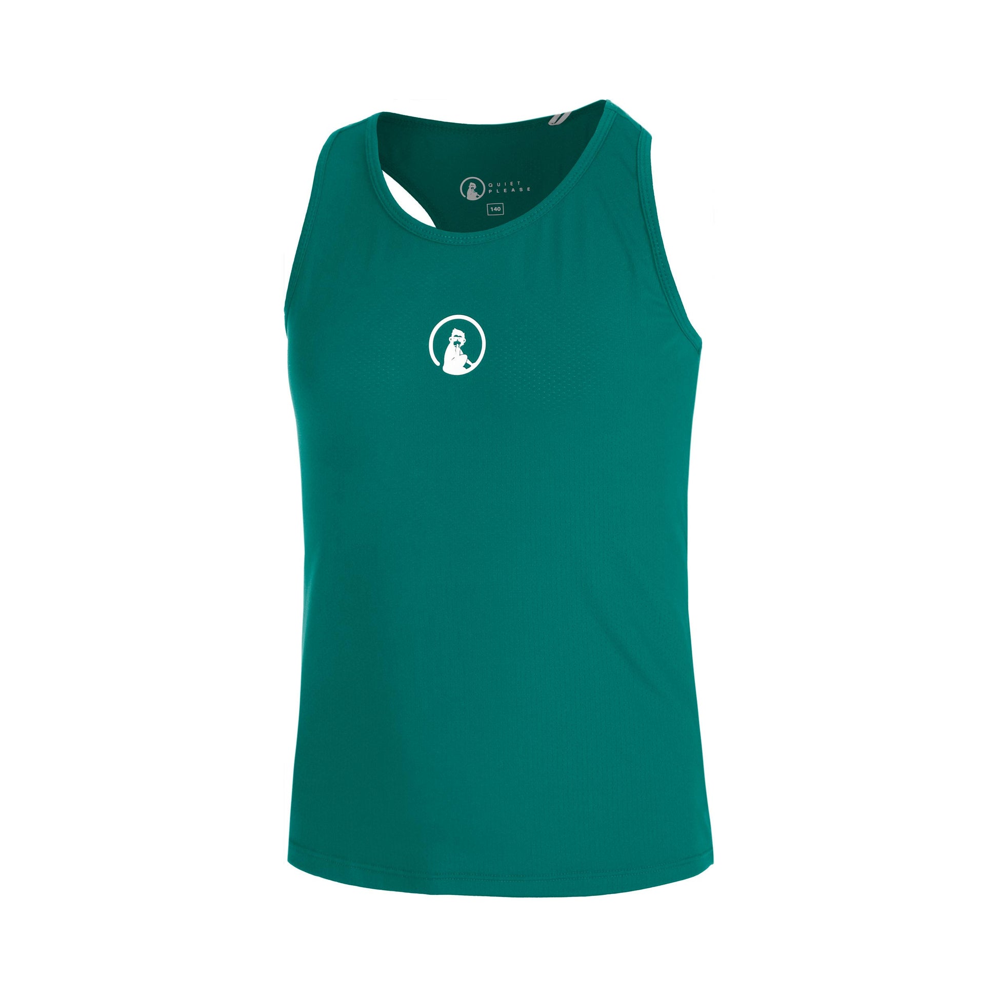 Quiet Please Racerback Sportovní tílko Dívky-zelená