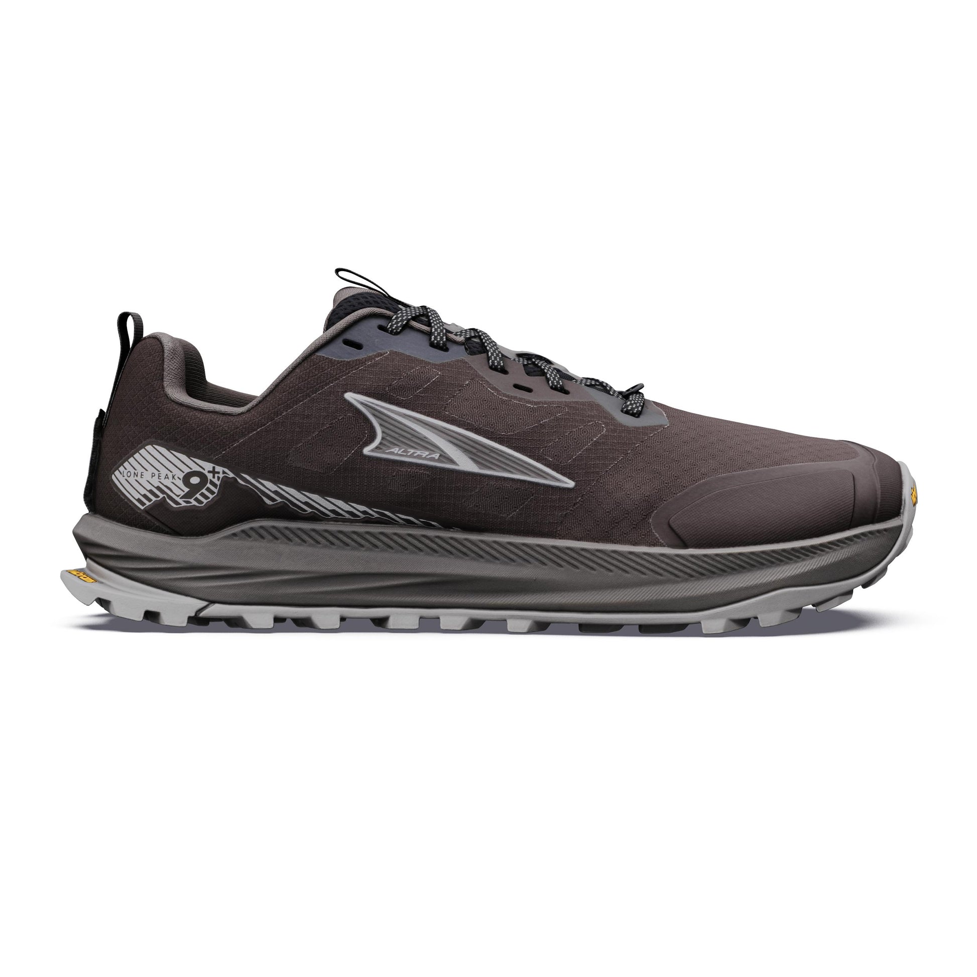Altra Lone Peak 9+ Obuv pro měkčí povrch,žádný asfalt Muži - černá, šedá