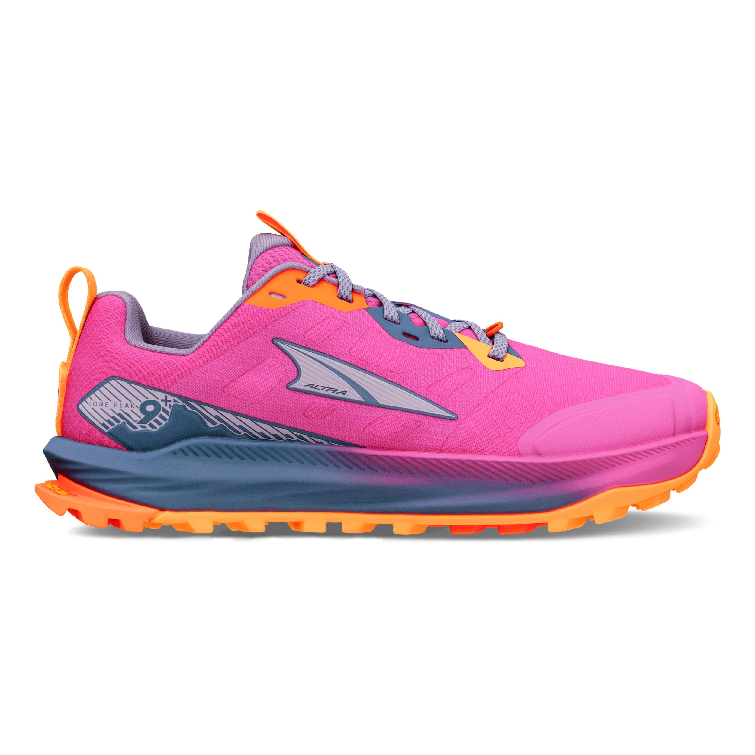 Altra Lone Peak 9+ Obuv pro měkčí povrch,žádný asfalt Dámy - růžová, oranžová