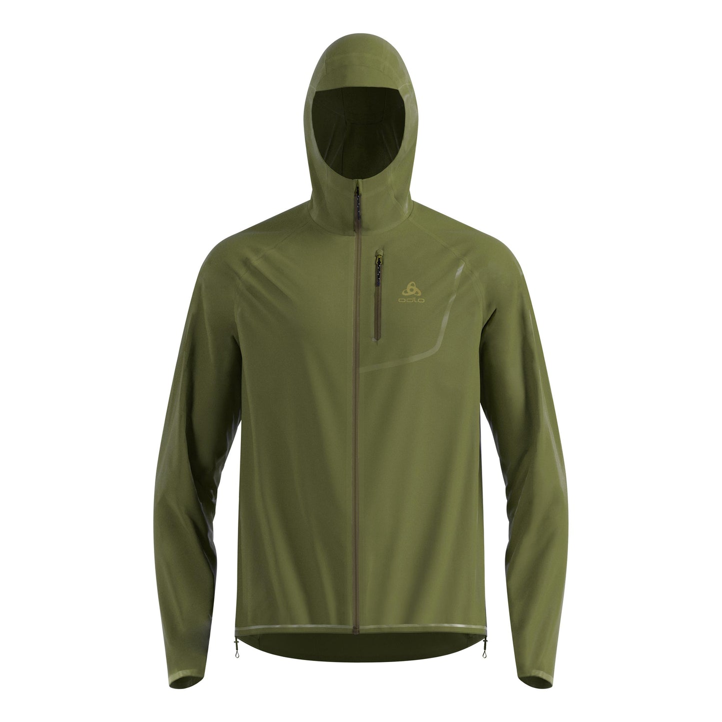 Odlo Zeroweight Dual Dry PK Waterproof Běžecká bunda Muži-zelená