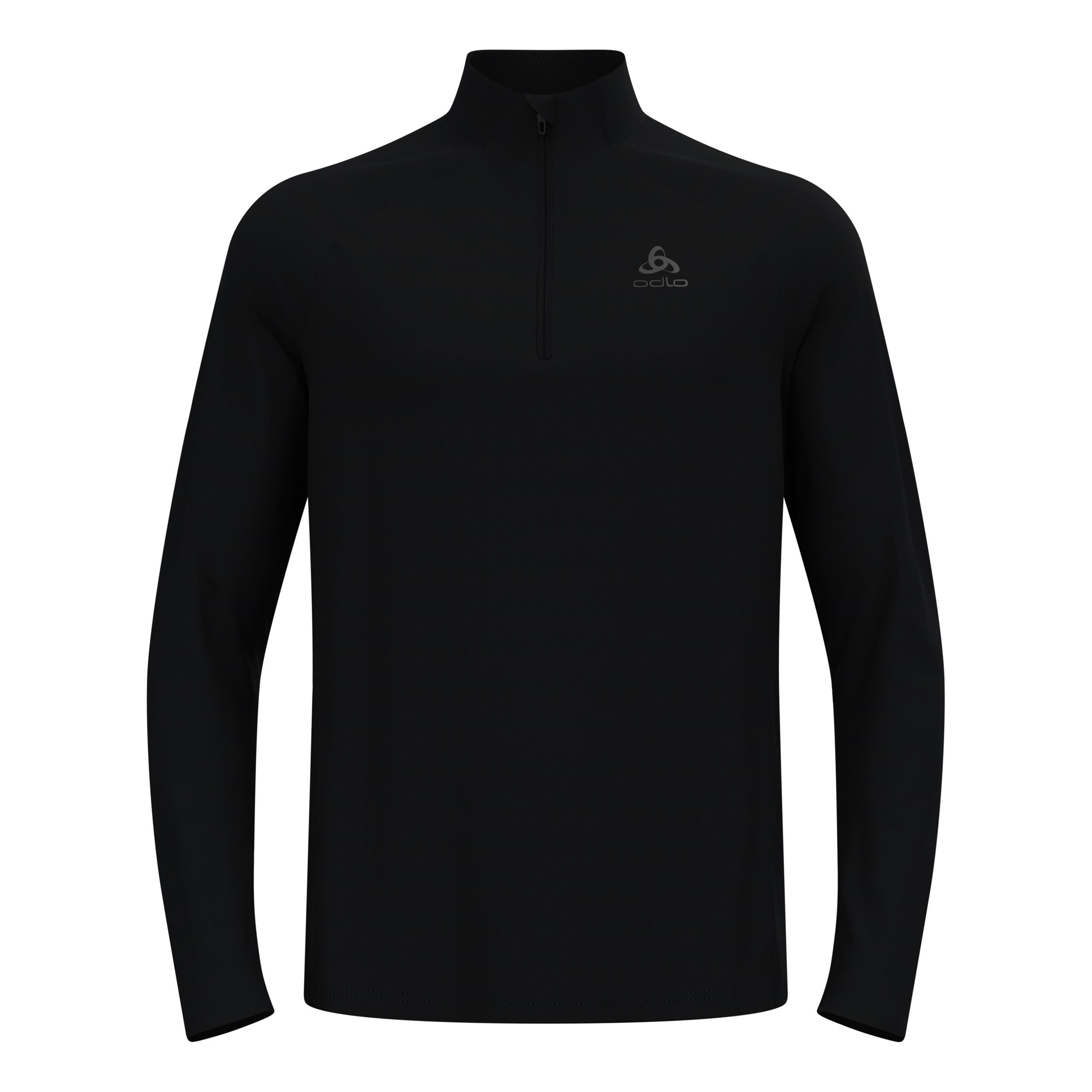 Odlo Essential 1/2 Zip Běžecké tričko Muži-černá, černá
