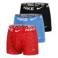 Dri-Fit Essential Micro Trunk Trenýrky - 3ks v baleni Muži-červená, modrá