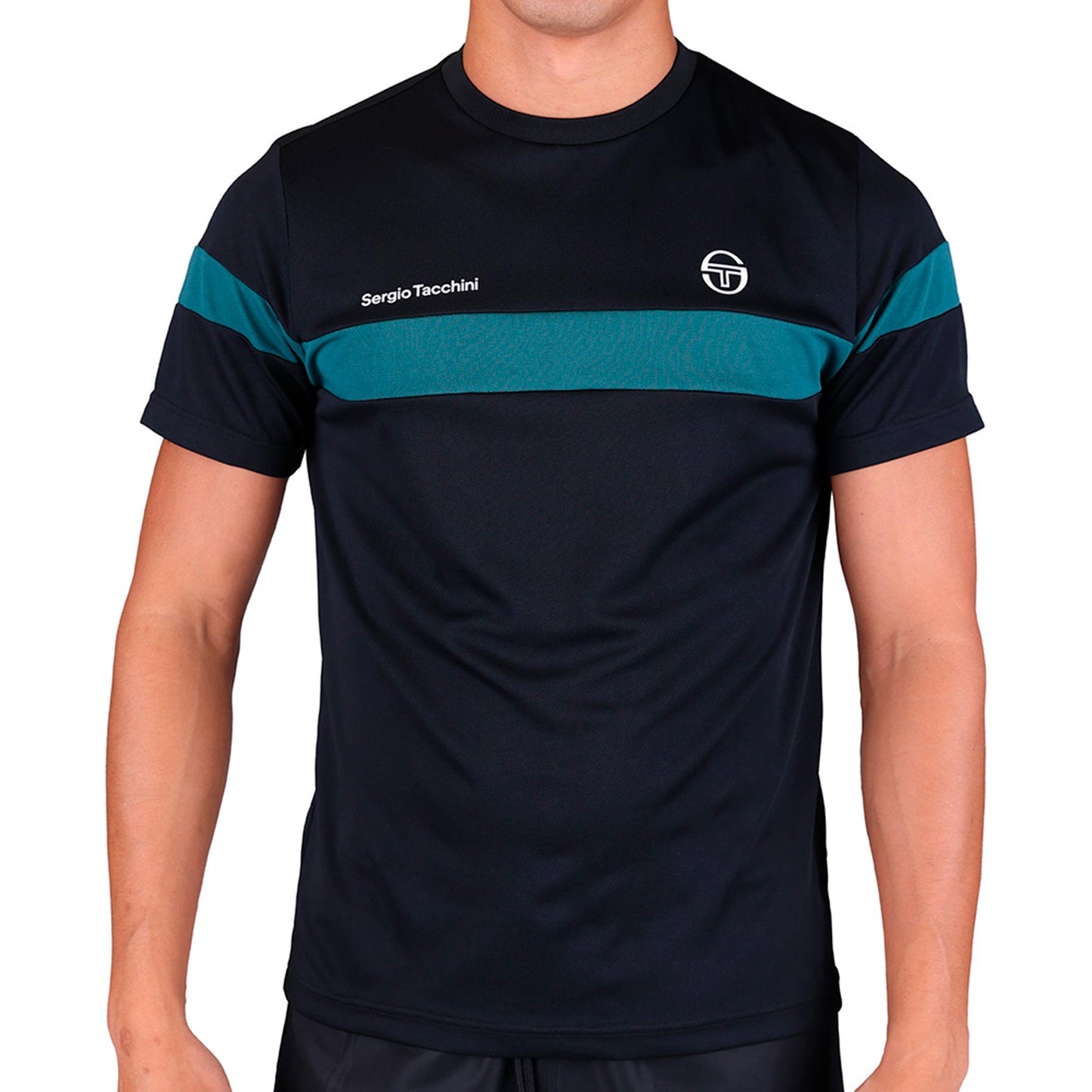 Sergio Tacchini Leone PL Tričko Muži - černá, petrolejová