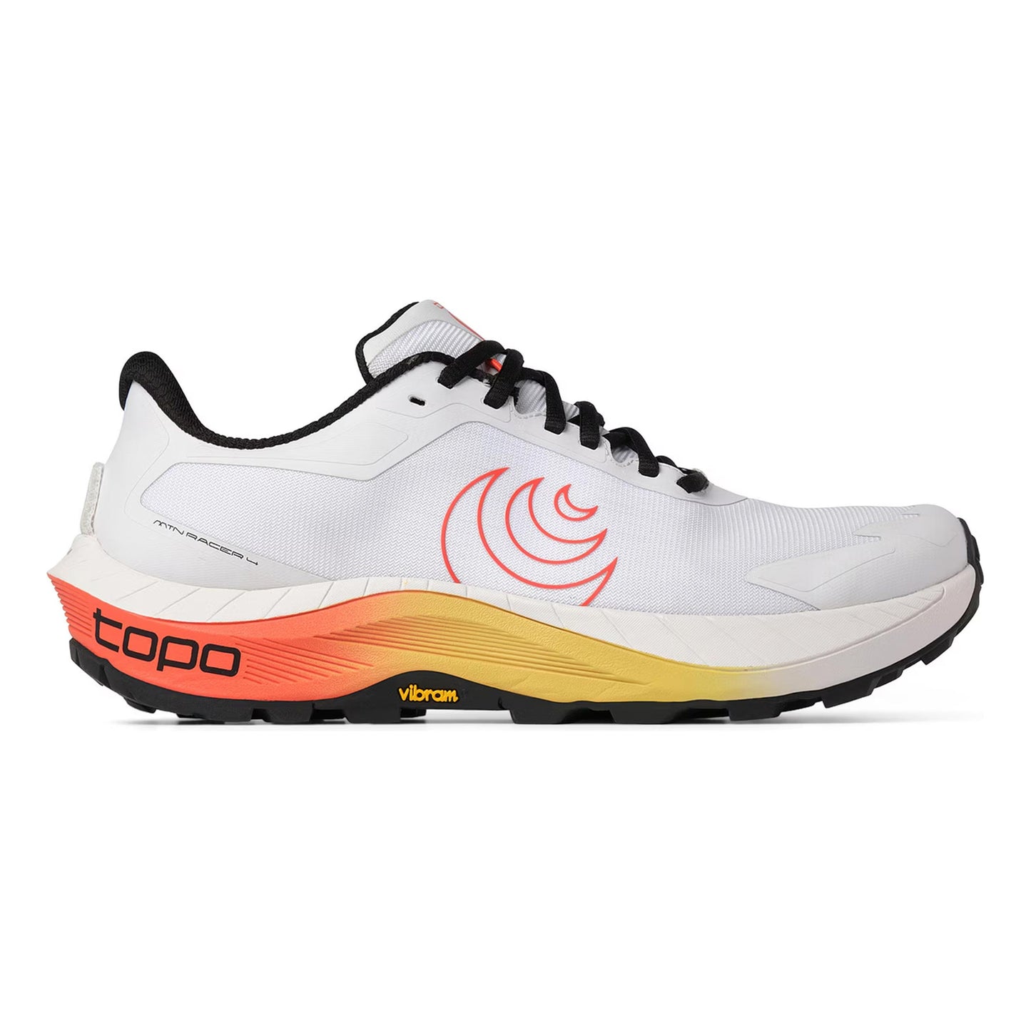 TOPO ATHLETIC MTN Racer 4 Obuv pro měkčí povrch,žádný asfalt Muži - bílá, oranžová