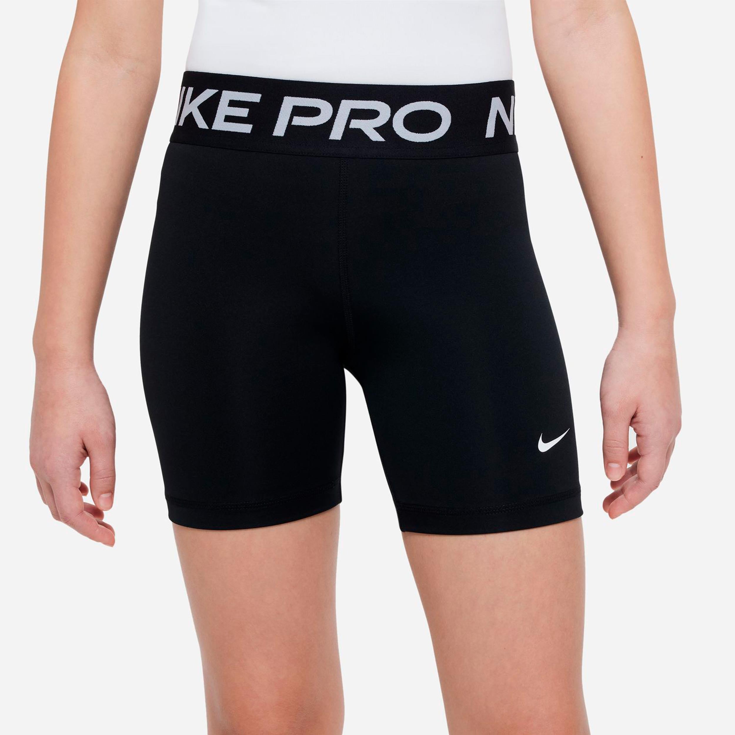 Nike Dri-Fit Pro 5in Šortky na míče Dívky - černá, bílá
