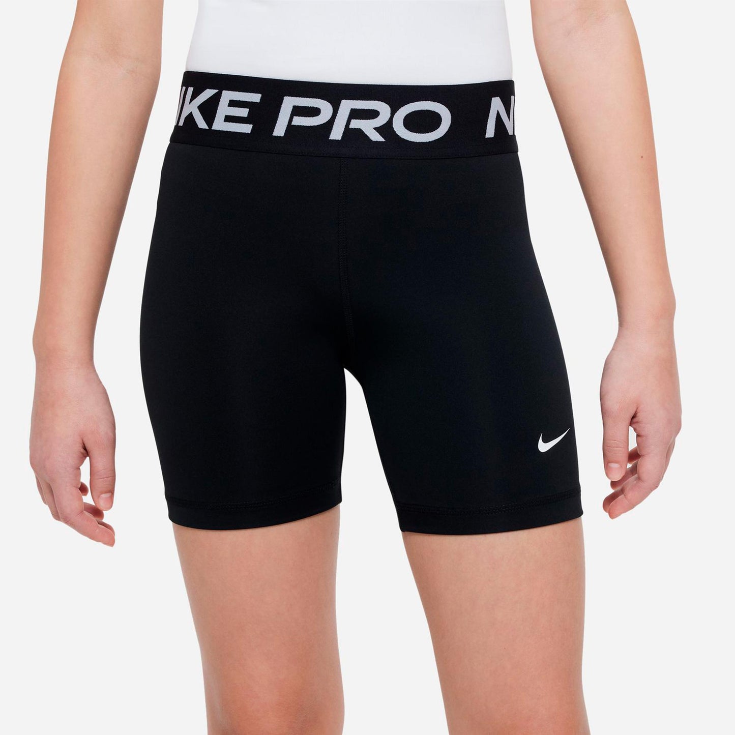 Nike Dri-Fit Pro 5in Šortky na míče Dívky - černá, bílá