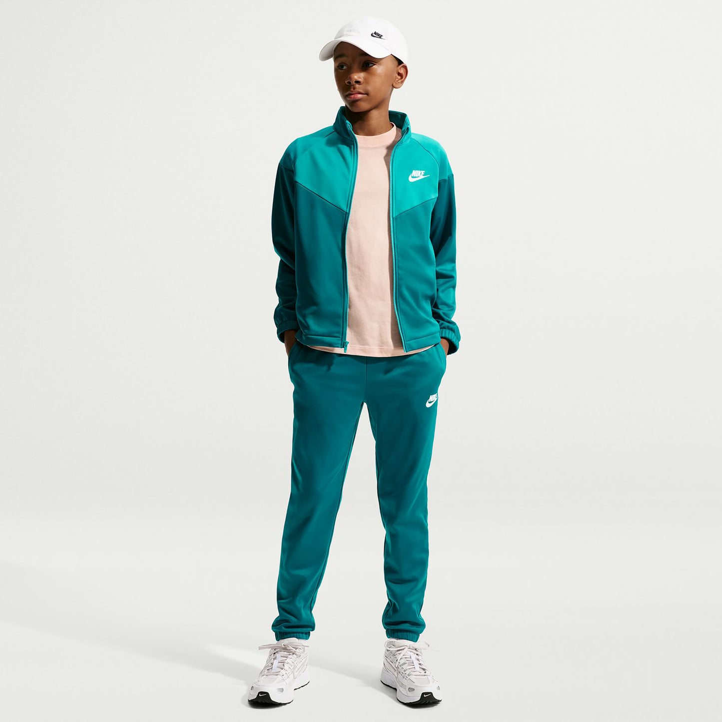 Nike Dri-Fit Full-Zip Tréninkový souprava Děti - petrolejová, tyrkysová