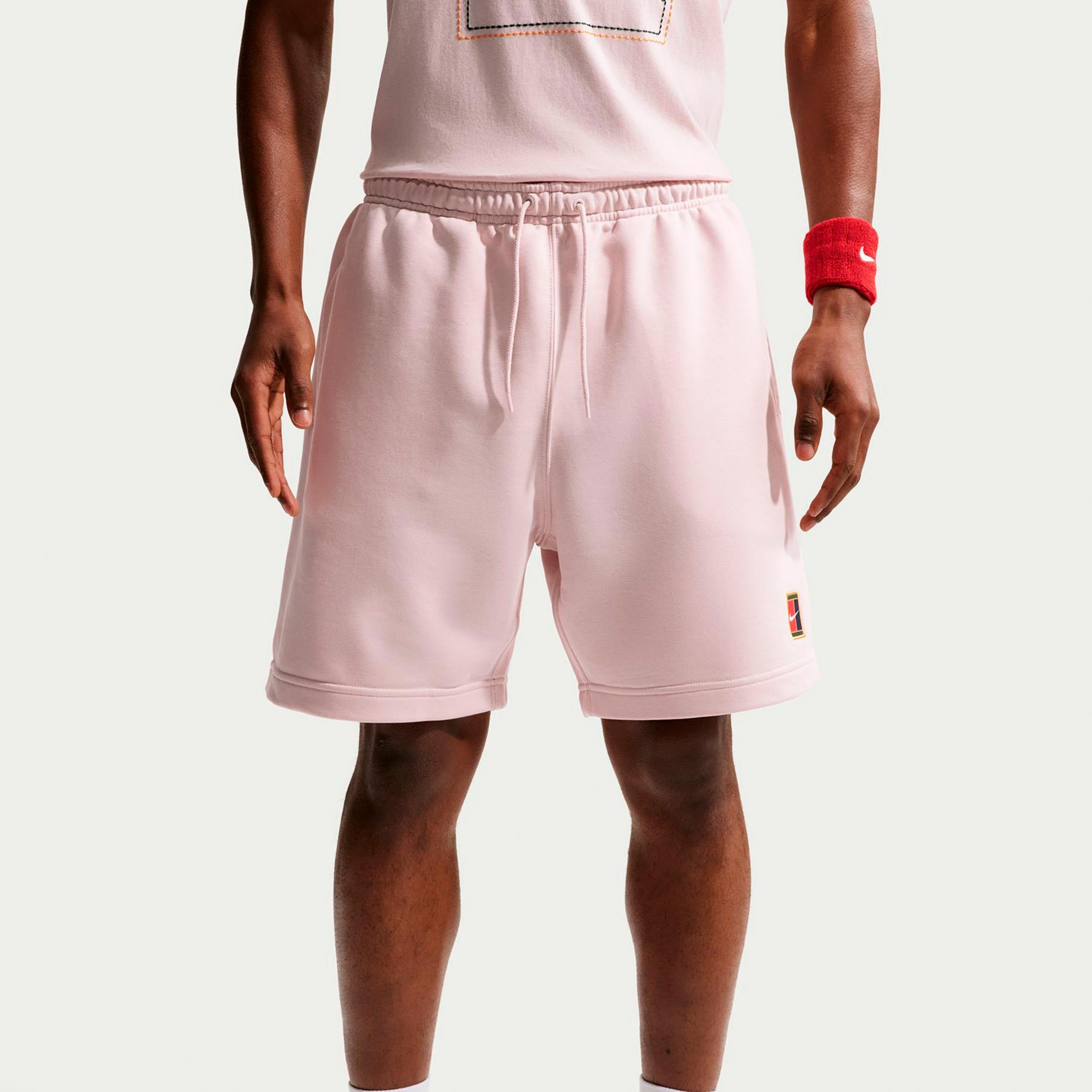 Nike Court Dri-Fit Heritage Fleece Šortky Muži - stará růžová