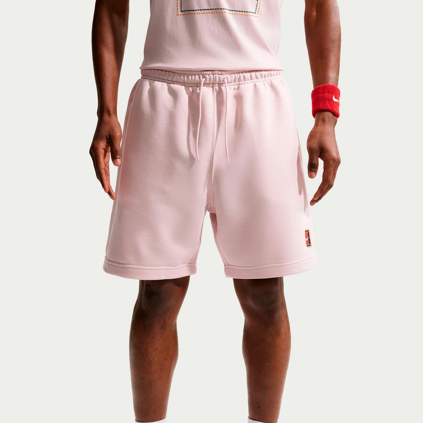 Nike Court Dri-Fit Heritage Fleece Šortky Muži - stará růžová
