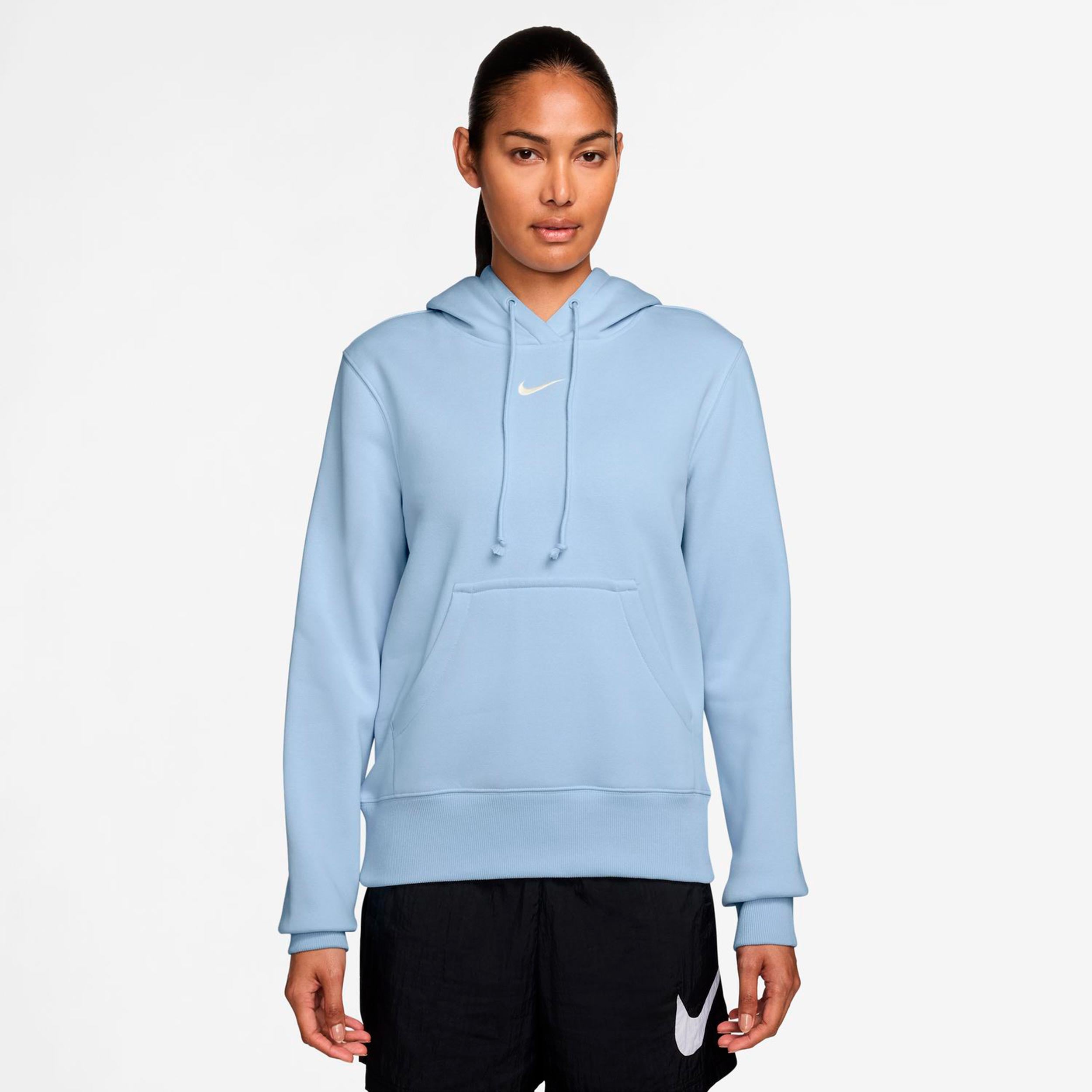 Nike Phoenix Fleece Hoody Dámy - světle modrá