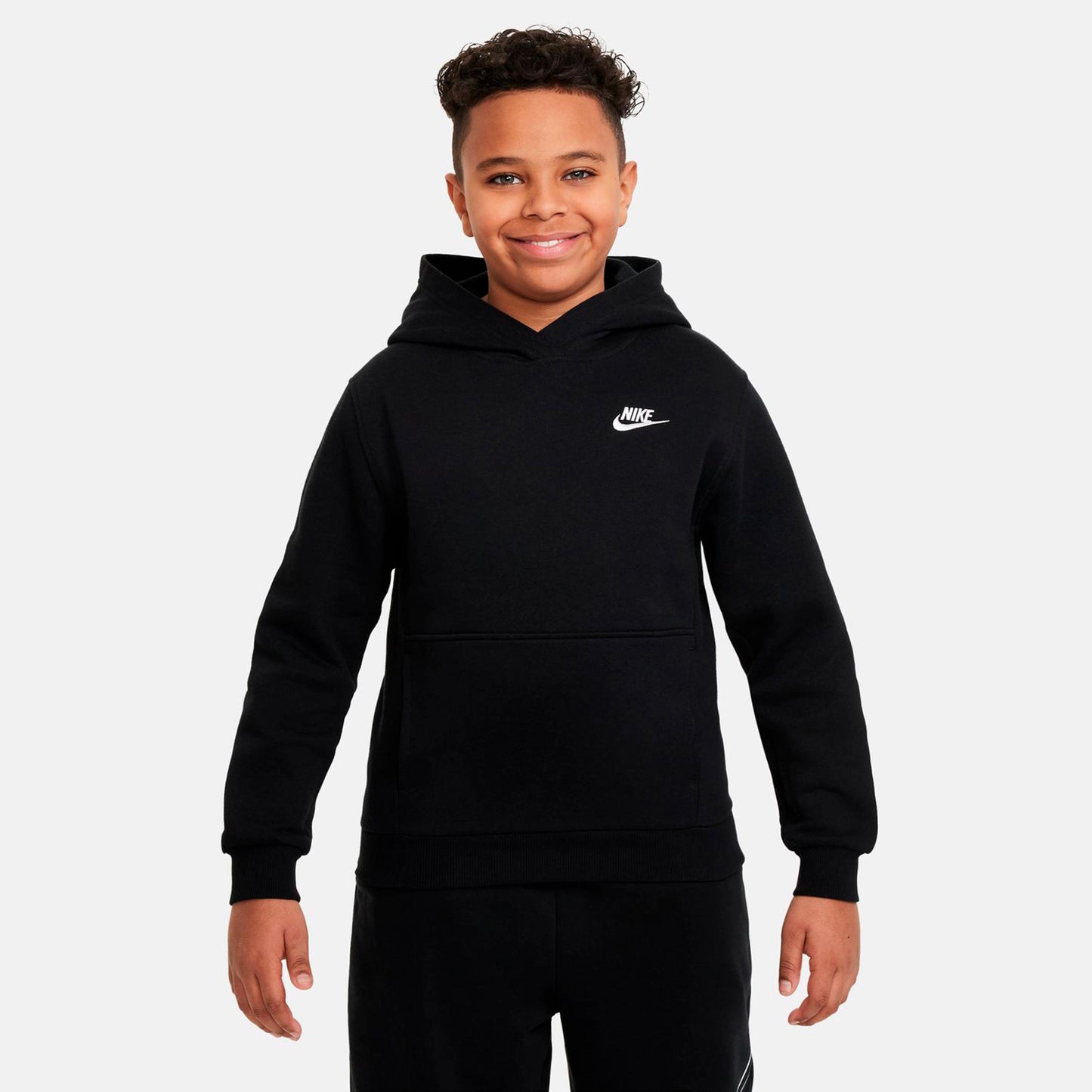 Nike Club Fleece Hoody Děti - černá
