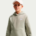 Club Fleece Hoody Děti - šedozelená