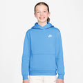 Club Fleece Hoody Děti - světle modrá, bílá