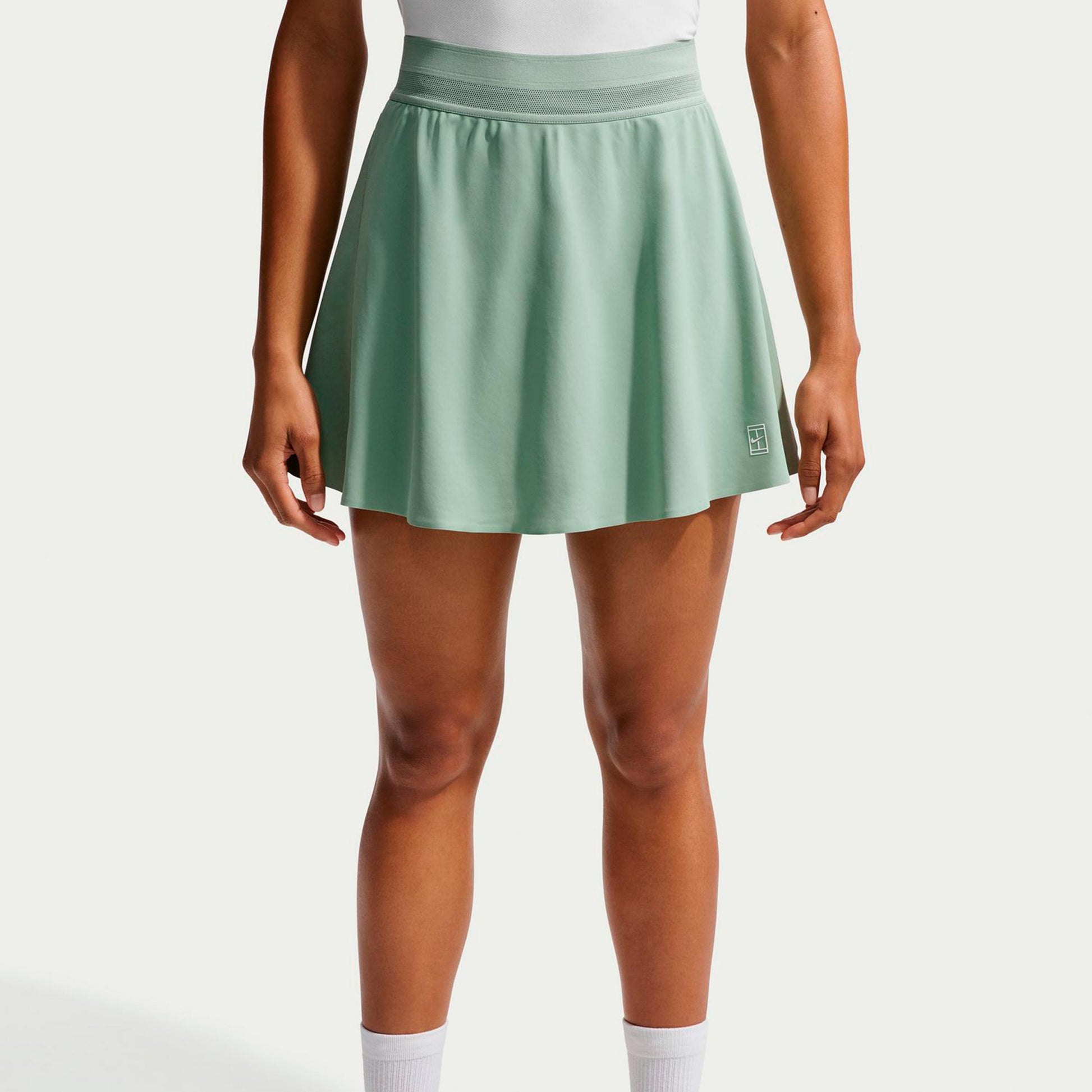Nike Court Dri-FIT Advantage Ace High Rise Sukně Dámy - krémově bílá, bílá