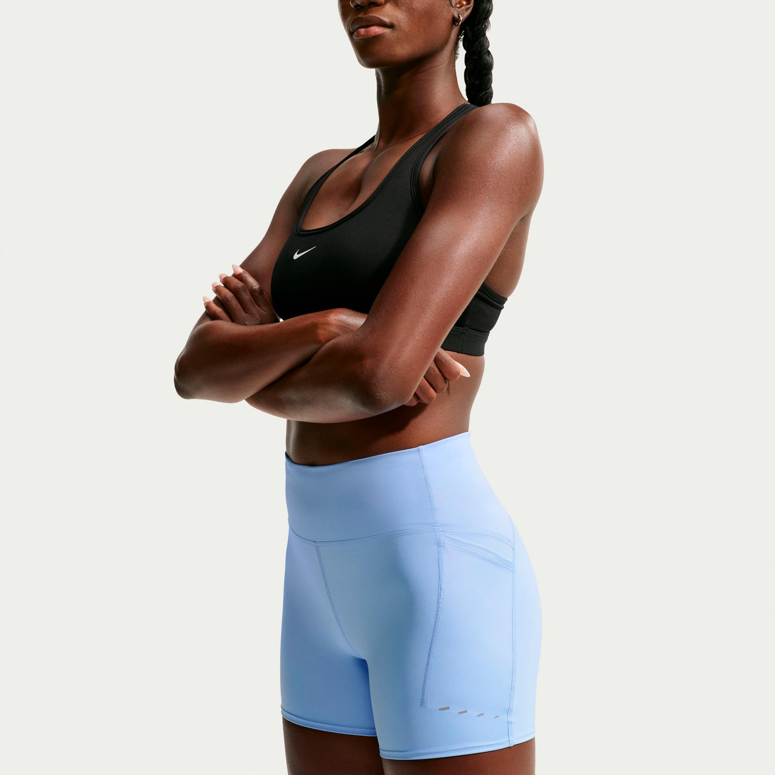 Nike Swift   Běžecké punčocháče Dámy - modrá, stříbrná
