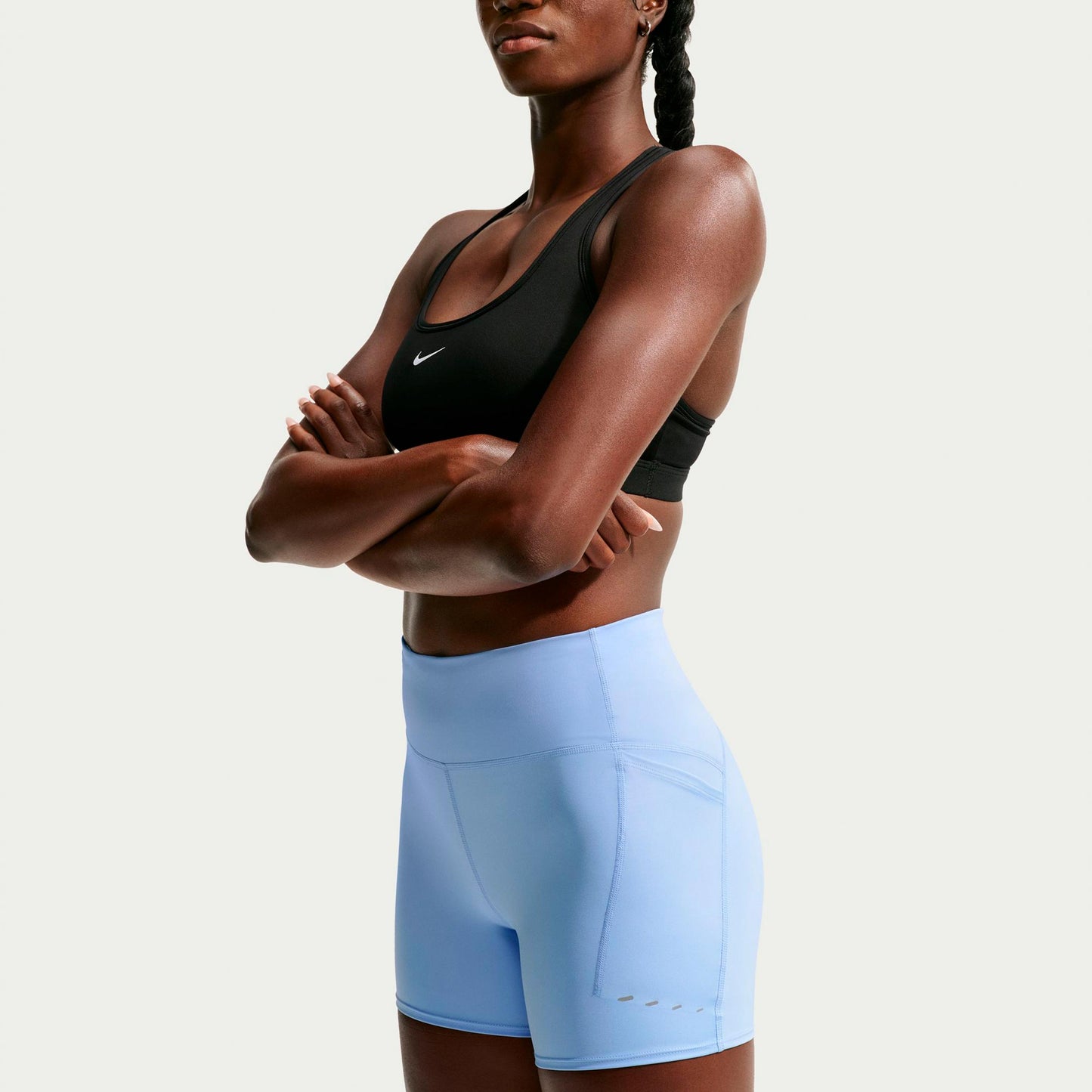 Nike Swift   Běžecké punčocháče Dámy - modrá, stříbrná