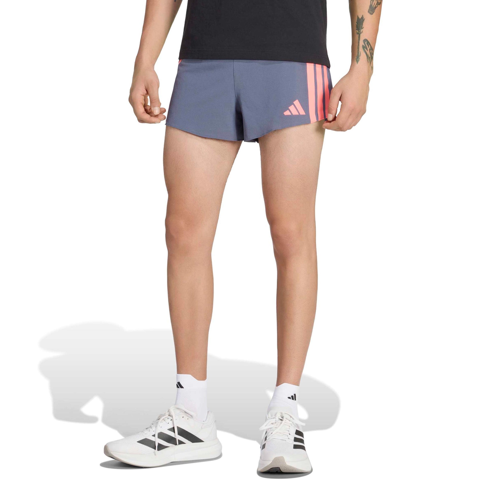 adidas adizero Gel 3in Běžecké šortky Muži - šedá, korálová