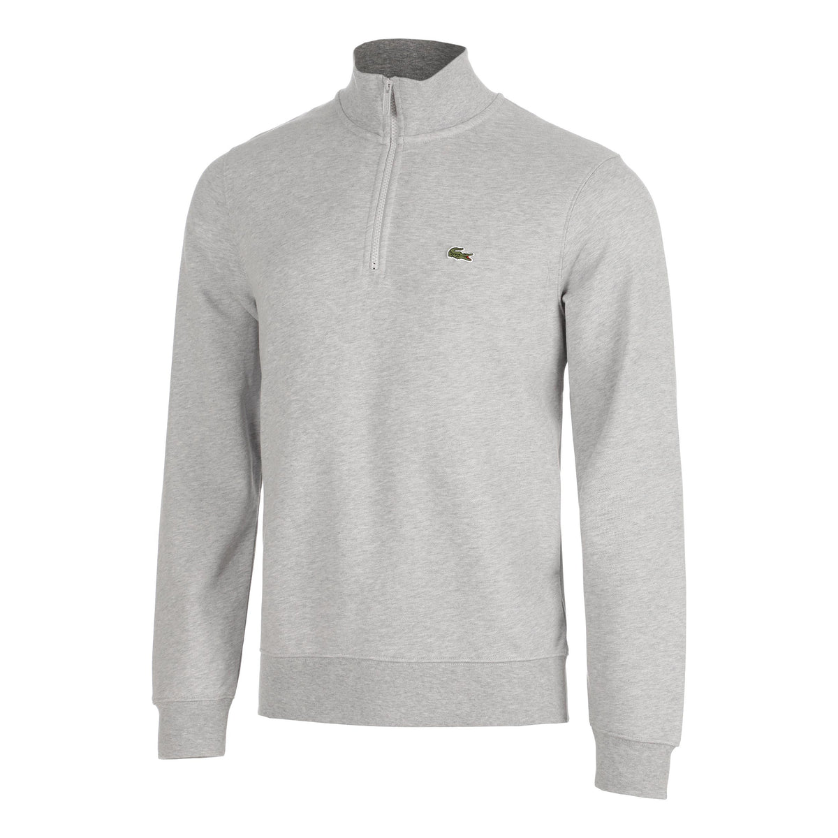 Lacoste High Neck Mikina Muži - světle šedá