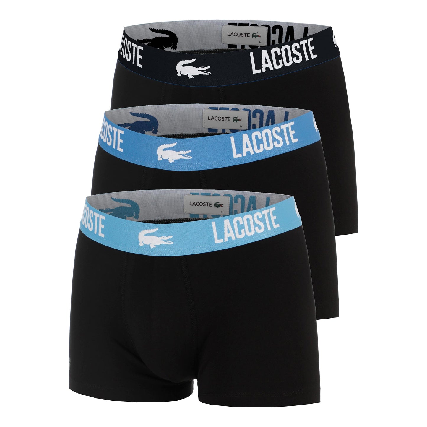 Lacoste Cotton Stretch Trenýrky 3ks v baleni Muži - tmavě modrá, šedá