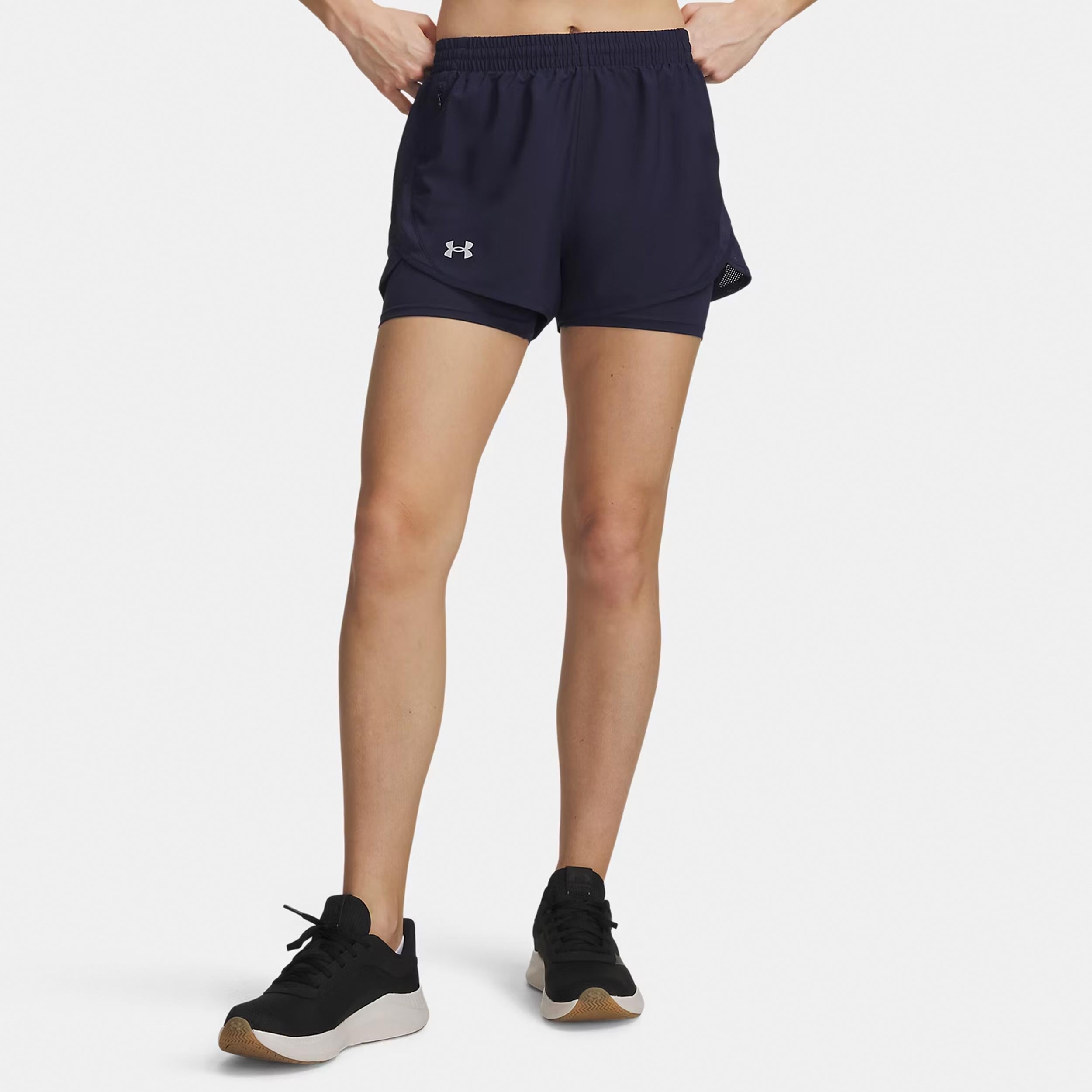 Under Armour Fly By 2in1  Běžecké šortky Dámy - tmavě modrá