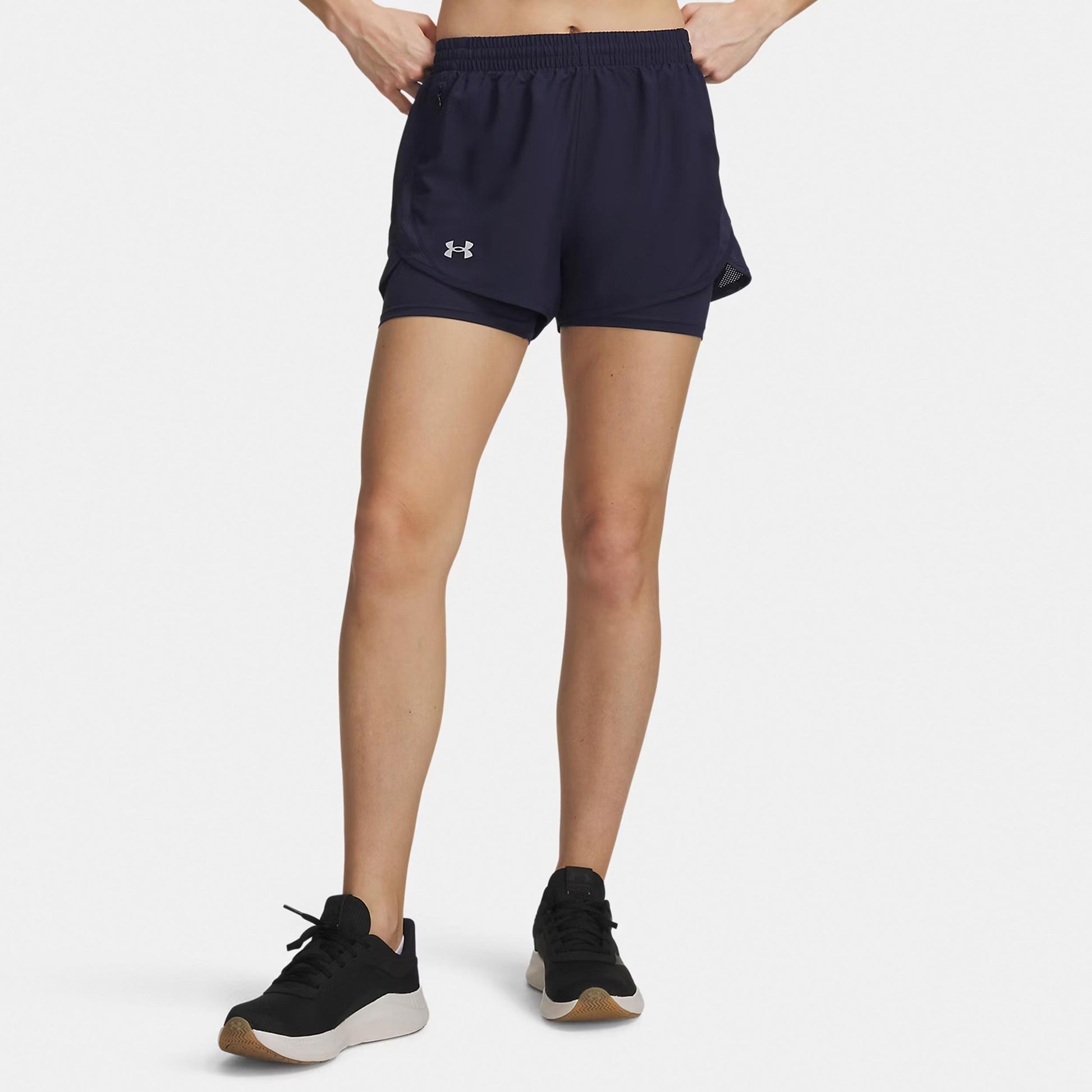Under Armour Fly By 2in1  Běžecké šortky Dámy - tmavě modrá
