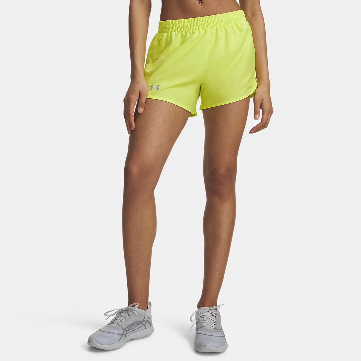 Under Armour Fly By 3in  Běžecké šortky Dámy - žlutá