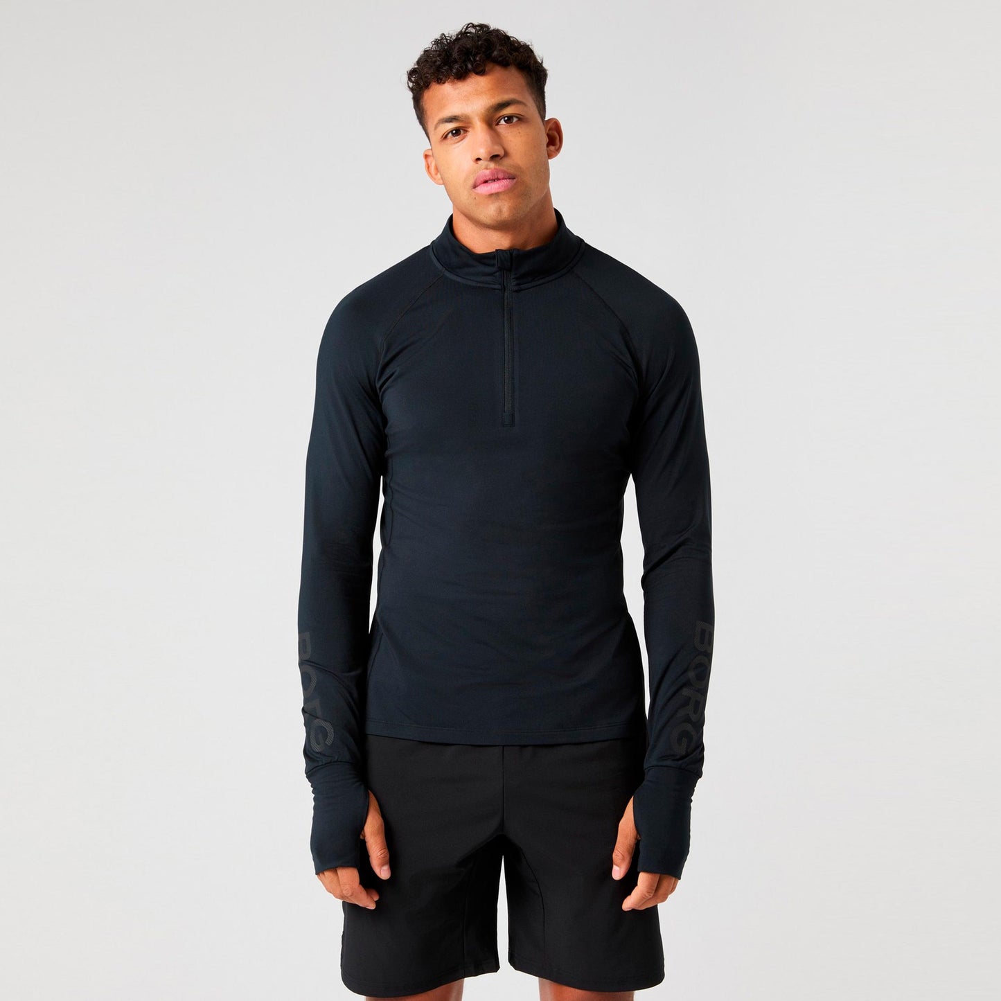 Björn Borg Midlayer Half Zip S dlouhým rukávem Muži - černá, černá
