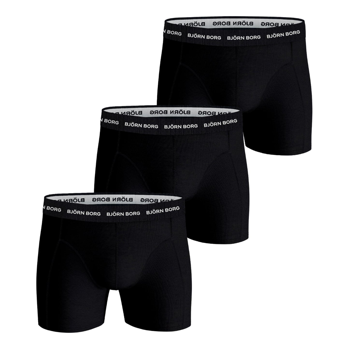 Björn Borg Cotton Stretch Trenýrky 3ks v baleni Muži - černá