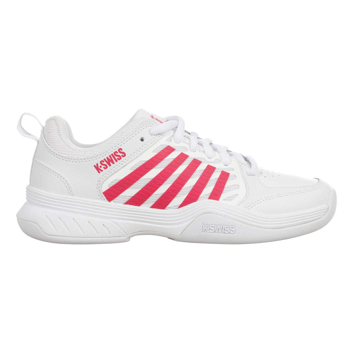 K-Swiss Court Express 2 Obuv na koberce Dámy - bílá, tmavě červená