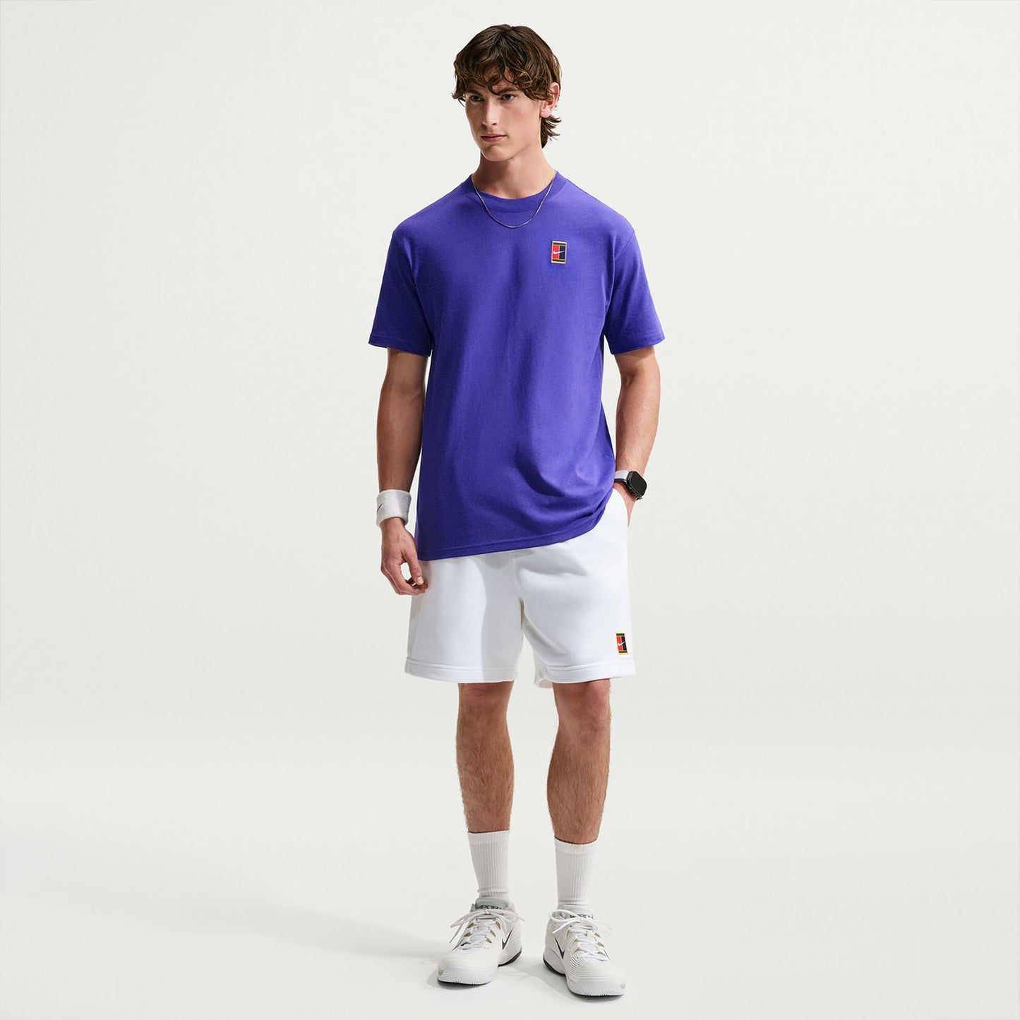 Nike Court Heritage  M90 Oc Tričko Muži - noční modrá