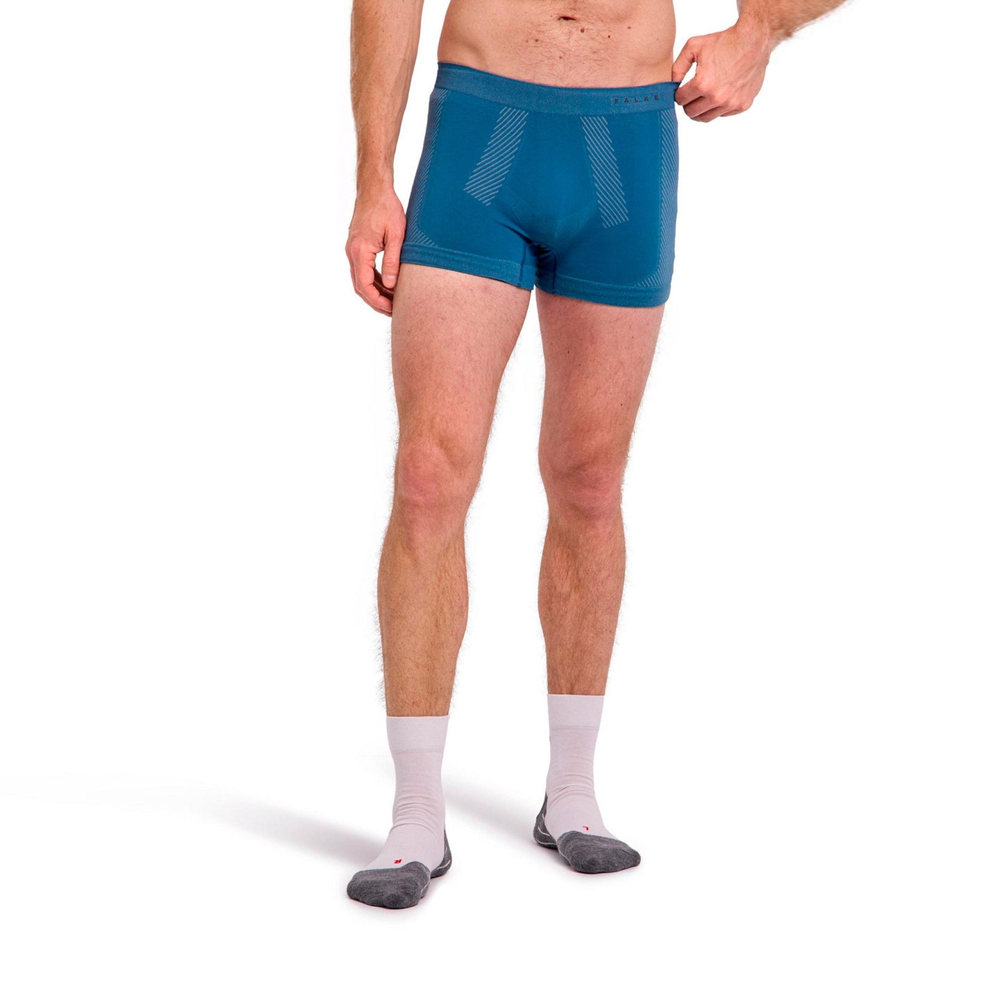 Falke Warm Boxer Trenýrky Muži - modrošedá