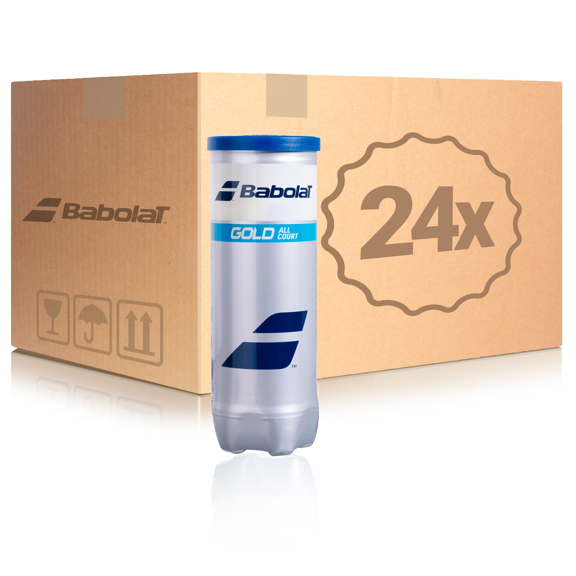 Babolat 24 x 3ks v balení GOLD ALL COURT X 3 V kartónu