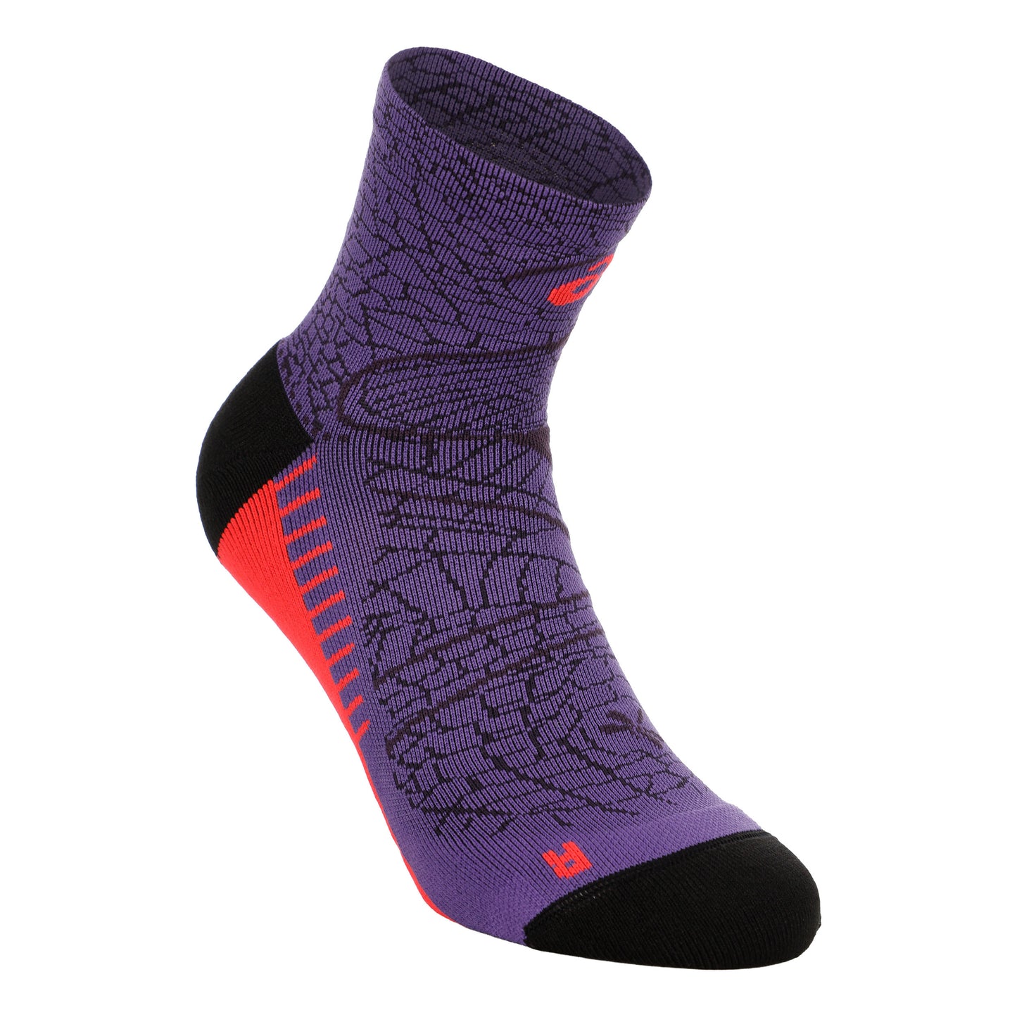 ASICS Performance Run Quarter Running ponožky Unisex - fialová
