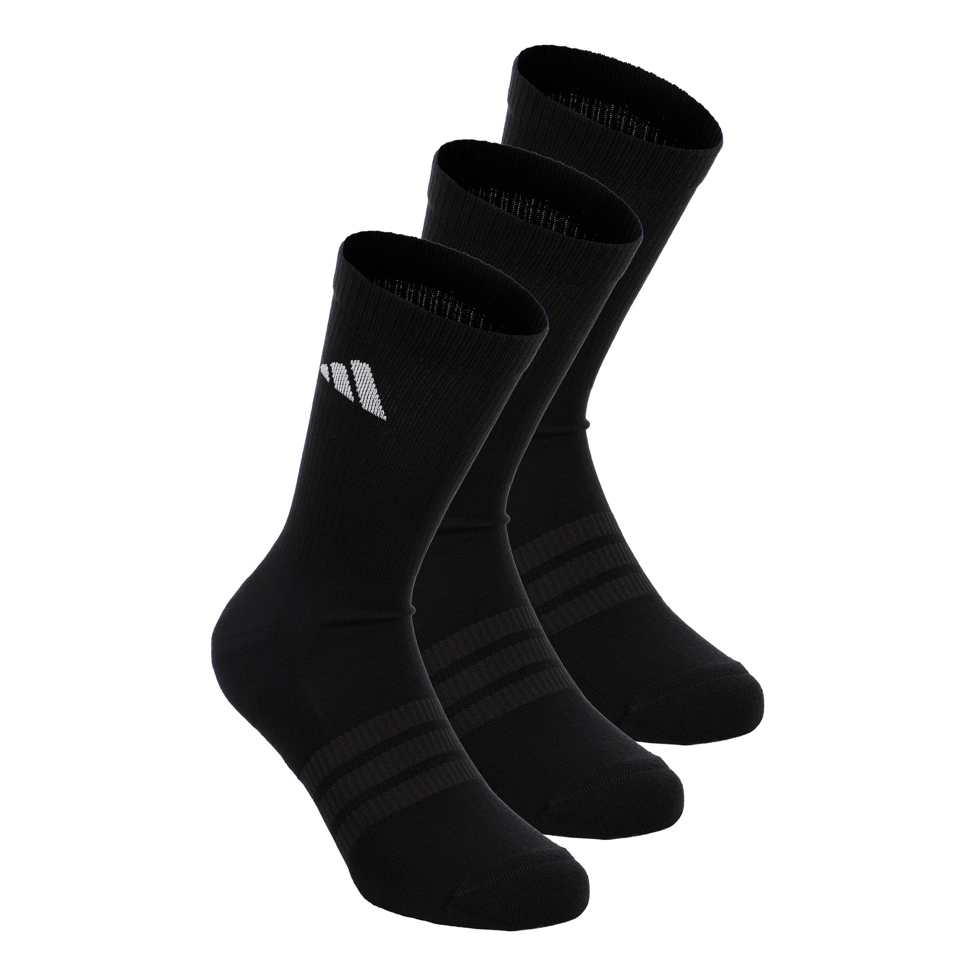 adidas Essentials Crew 3P Tenisové ponožky Unisex-černá