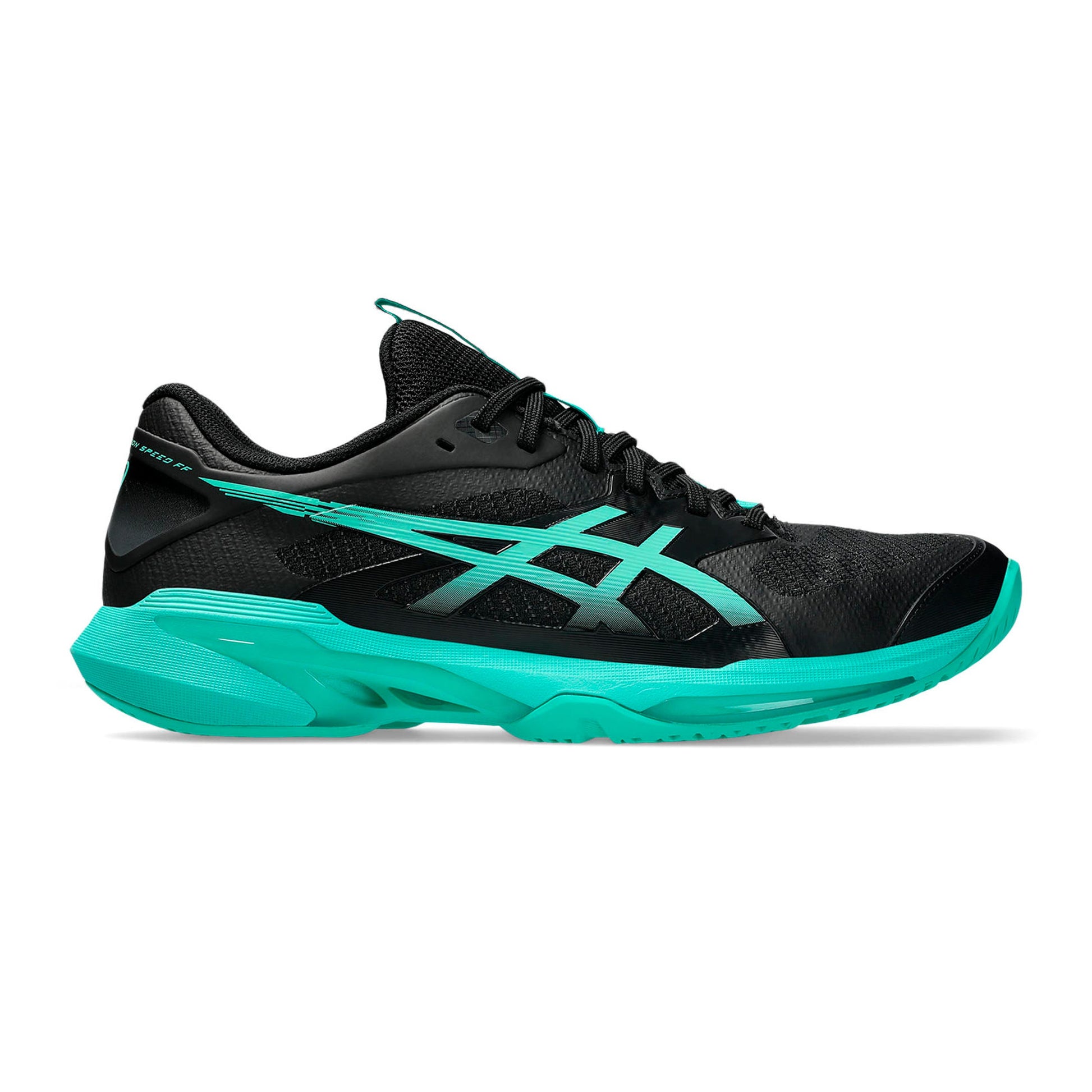 ASICS Solution Speed FF 4 Obuv na všechny povrchy Muži - černá, tyrkysová