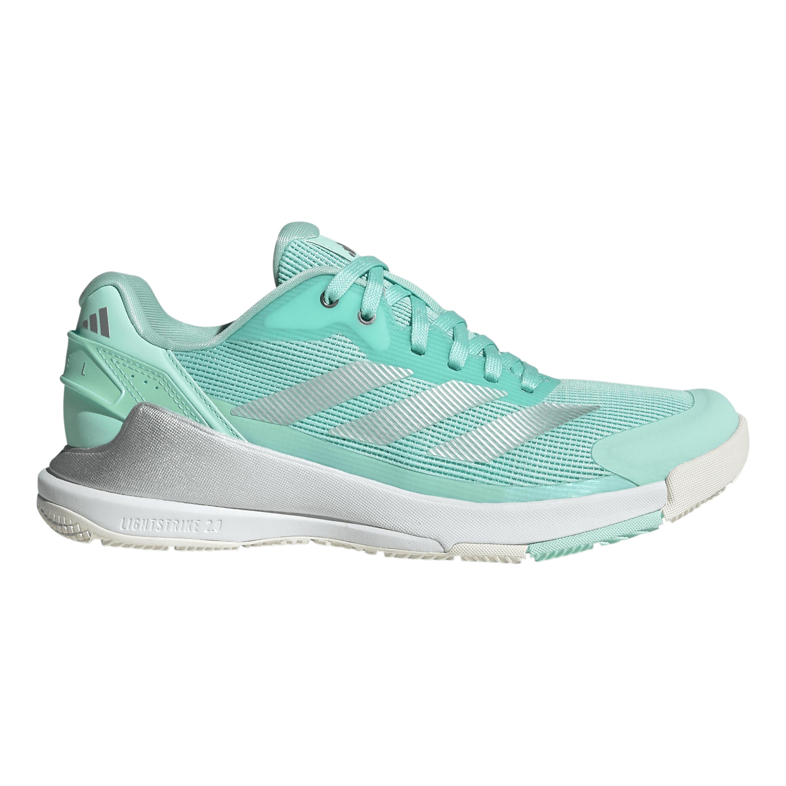 adidas Crazyquick LS Obuv na padel Dámy - mátová, stříbrná