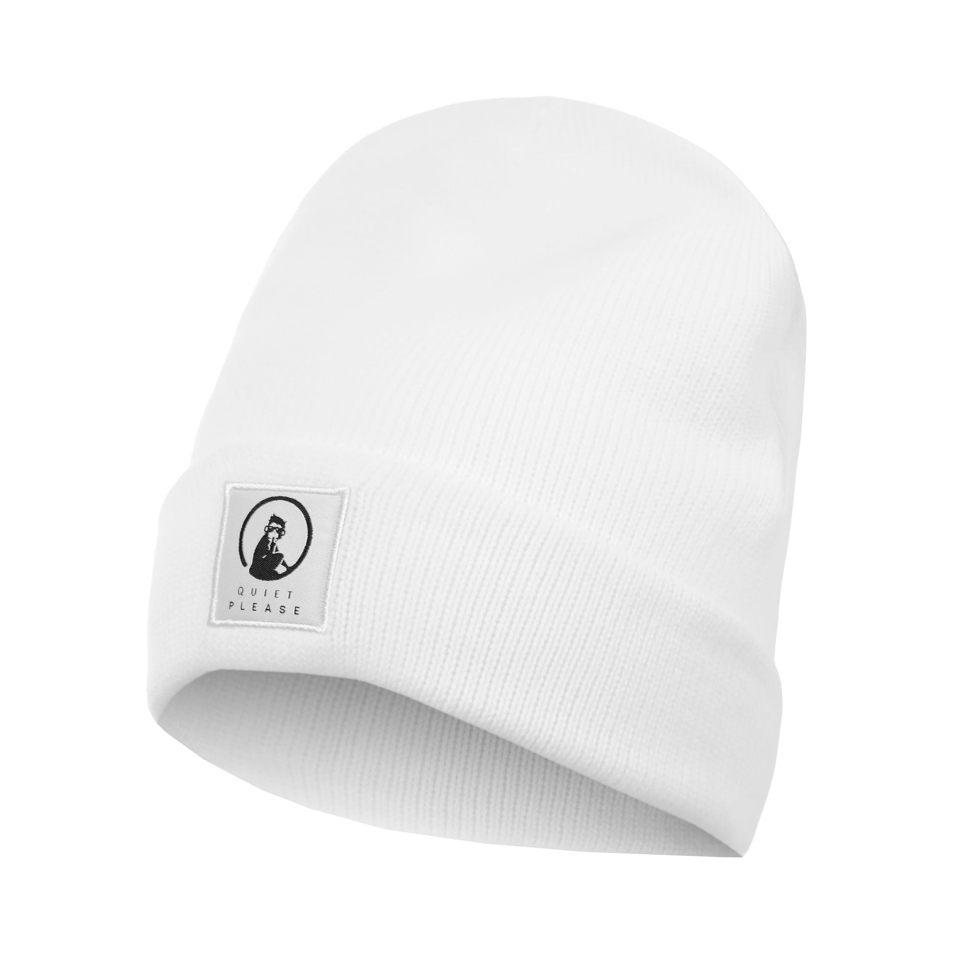 Quiet Please Get Warm Čepice Unisex-bílá