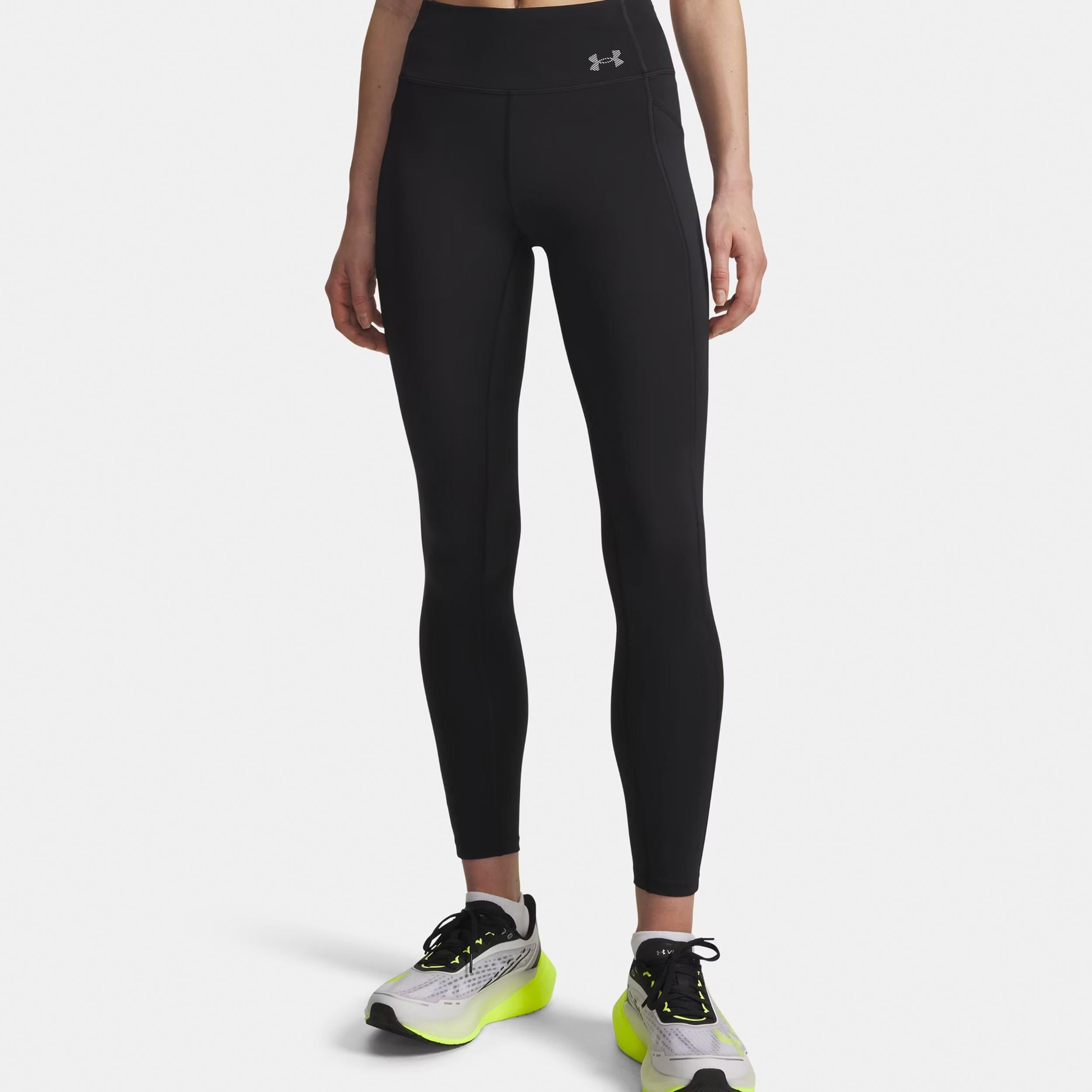 Under Armour Velociti  Běžecké punčocháče Dámy-černá, stříbrná