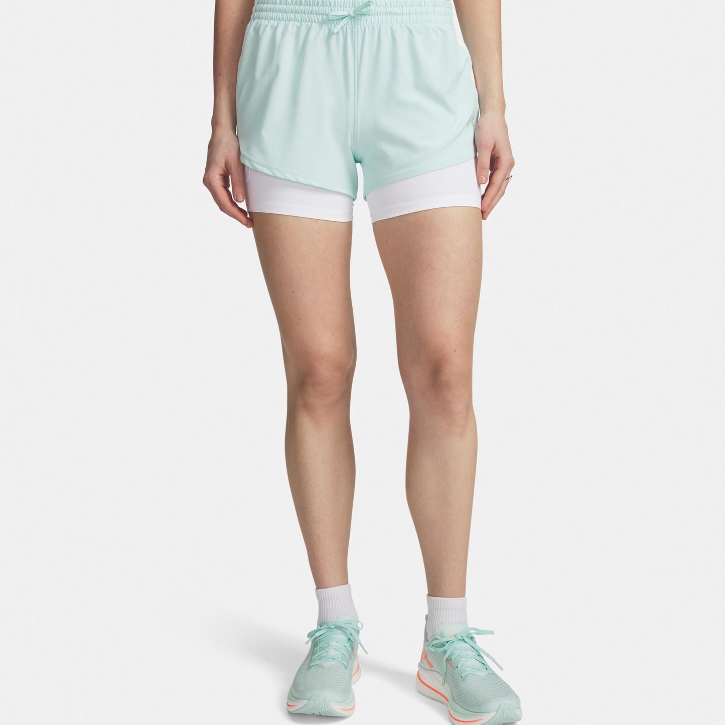 Under Armour Velociti Pro 4in 2n1  Běžecké šortky Dámy-mint, stříbrná