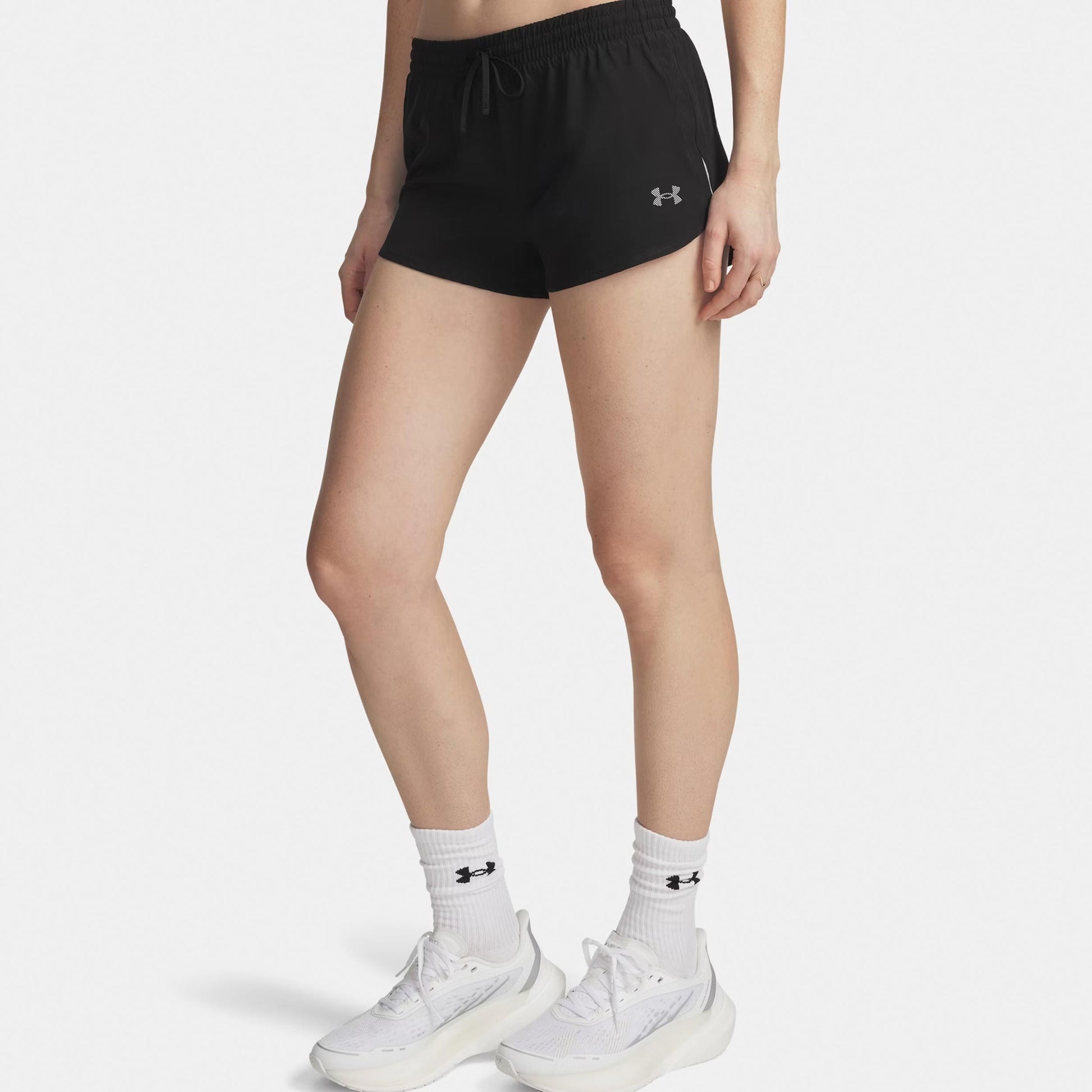 Under Armour Velociti Pro 3in  Běžecké šortky Dámy - černá, stříbrná