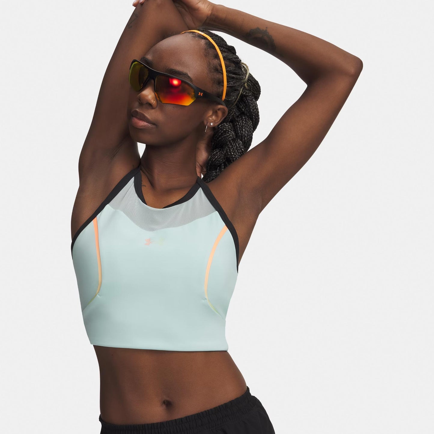 Under Armour Velociti Elite Crop  Běžecké tričko Dámy-mint, korálová