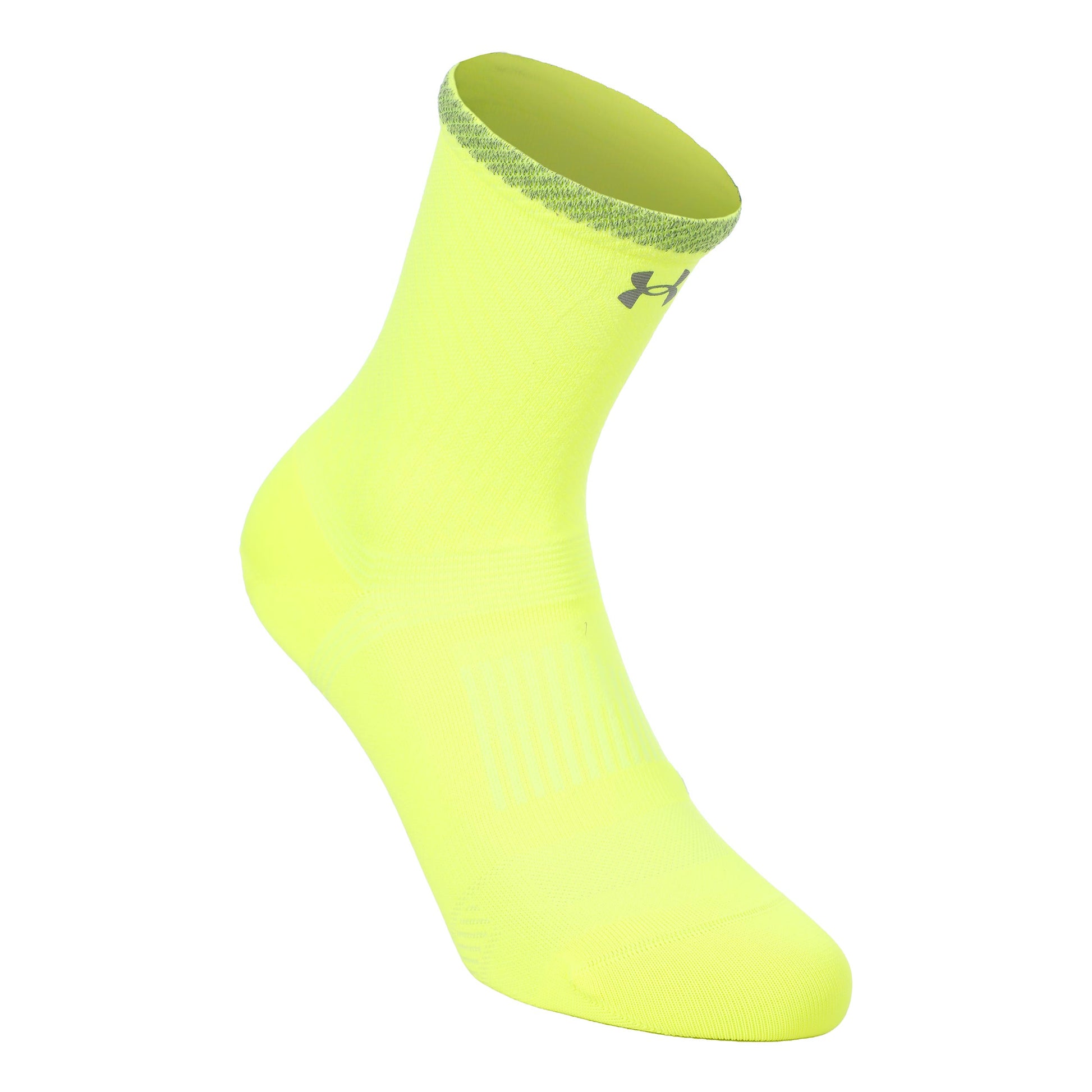 Under Armour Velociti Lite Crew  Running ponožky Unisex-neonově žlutá, neonově žlutá