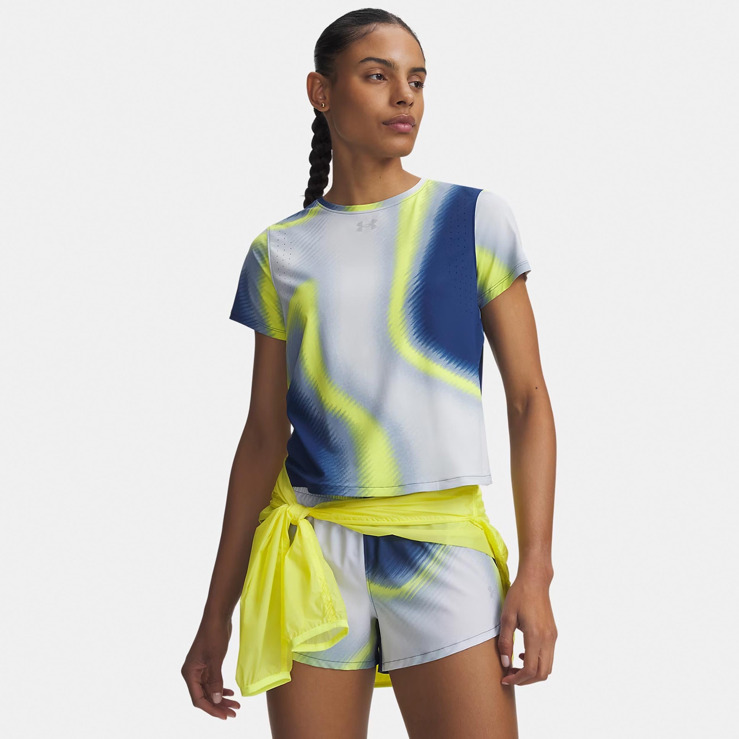 Under Armour Velociti Pro Print  Běžecké tričko Dámy - modrá, vícebarevné